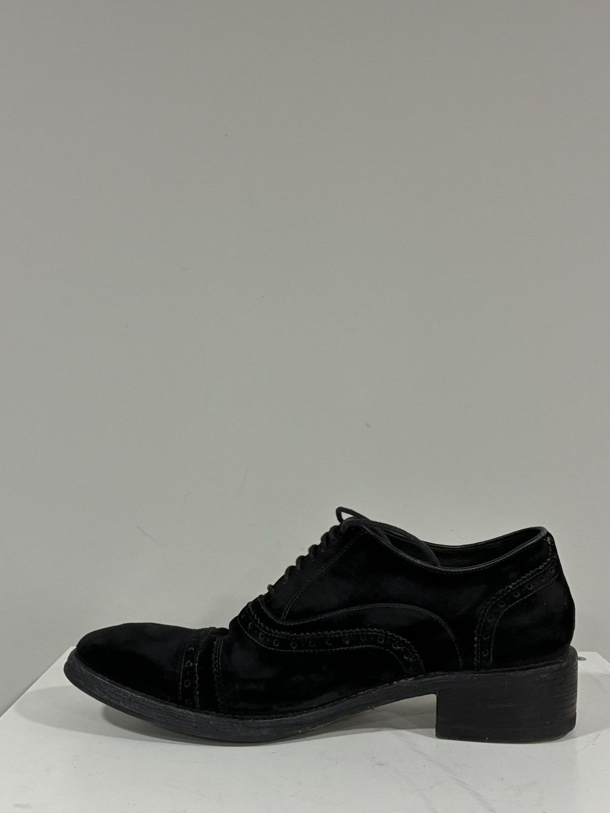 John Varvatos Burnished Velvet Brogue Oxford Shoes 9.5 Size US 9.5 / EU 42-43 - 9 Thumbnail