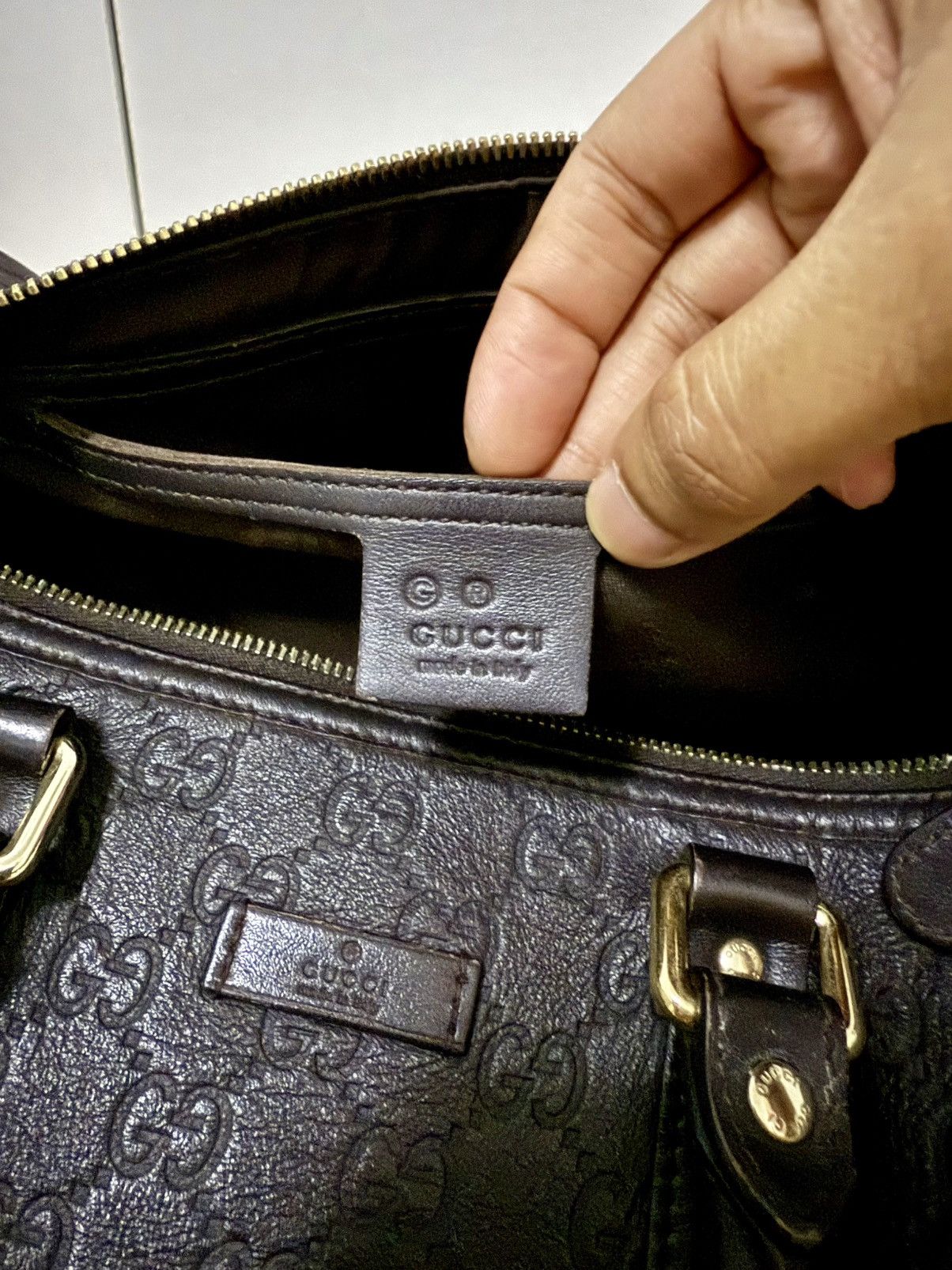 Gucci Gucci Guccissima Joy Boston leather bag Size ONE SIZE - 8 Thumbnail