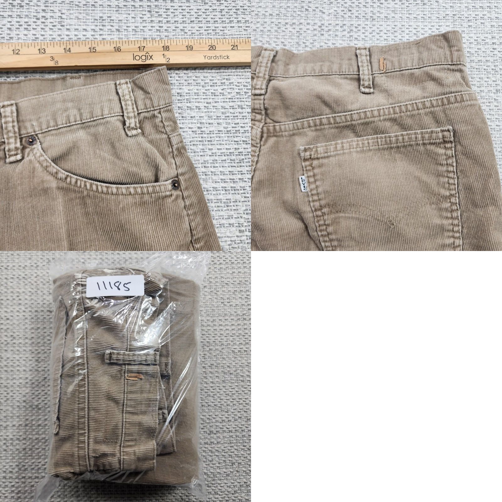 Levi's Vtg Levi's Corduroy Pants Mens 36x29 Tan Straight Leg Zip Fly Casual 90s Hippie Retro USA Size US 36 / EU 52 - 8 Thumbnail