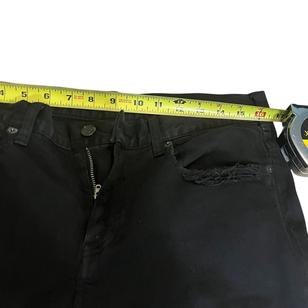 Japanese Brand × Jun Takahashi × Undercover Undercover 68 Blue Yarn Black Denim Size US 32 / EU 48 - 7 Thumbnail
