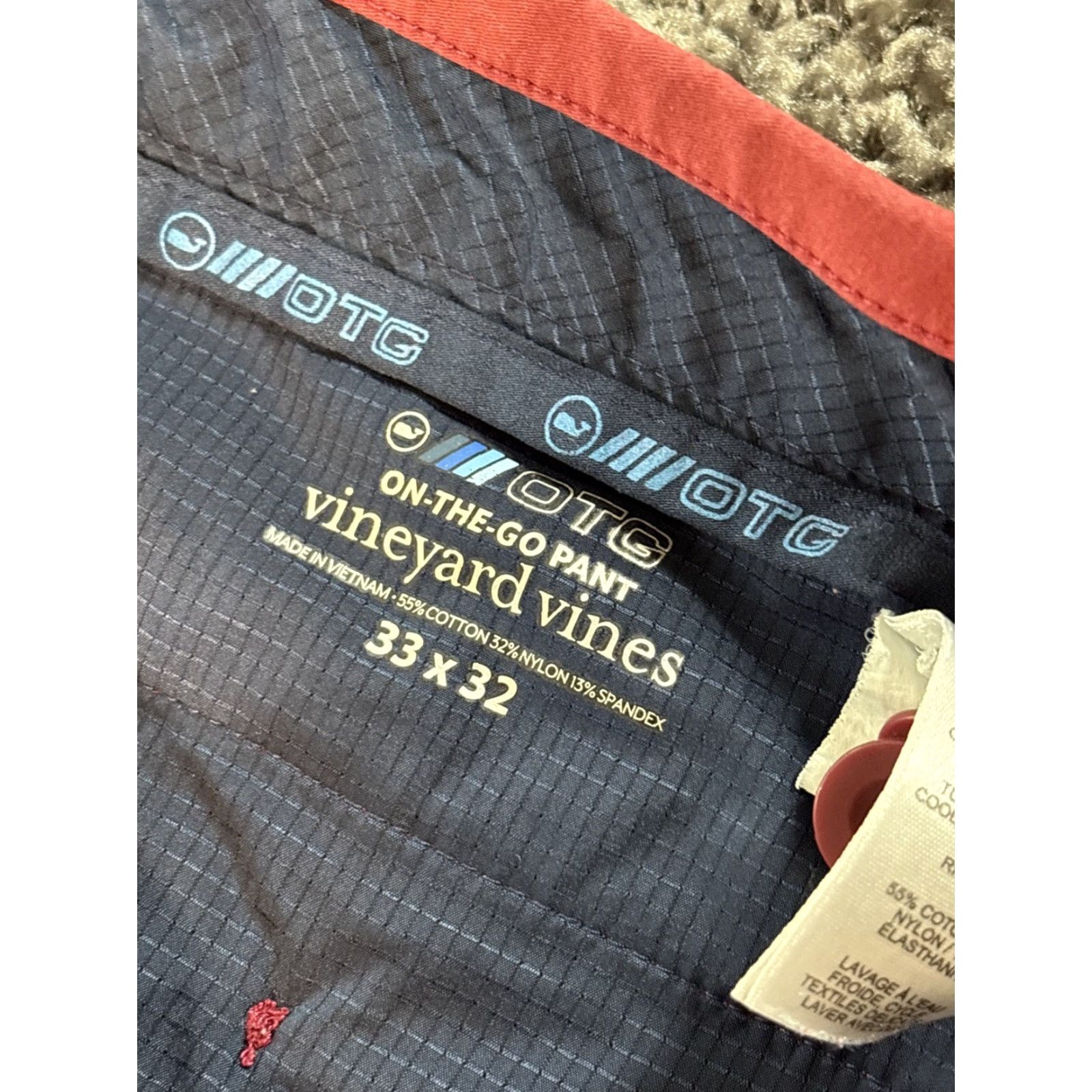 Vineyard Vines Vineyard Vines On the Go Pants Chino Golf Stretch Red 33x32 Mens Regular Size US 33 - 4 Thumbnail