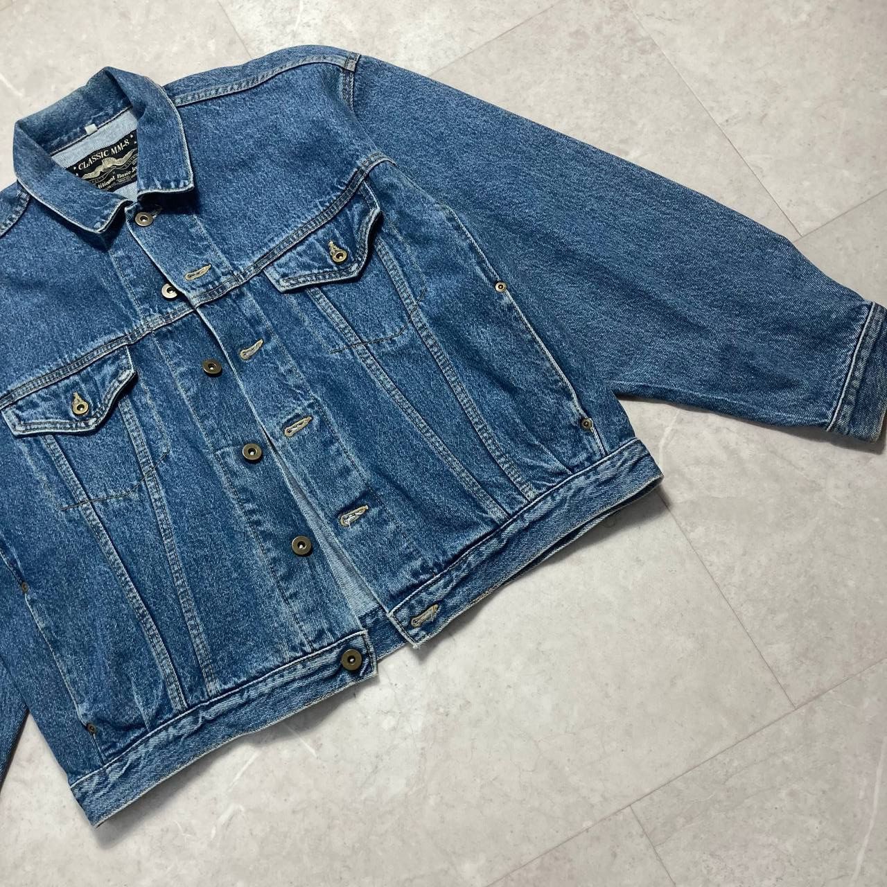 Japanese Brand Vintage Bobson MM-8 Japan Boxy Denim Jacket Size US M / EU 48-50 / 2 - 2 Thumbnail