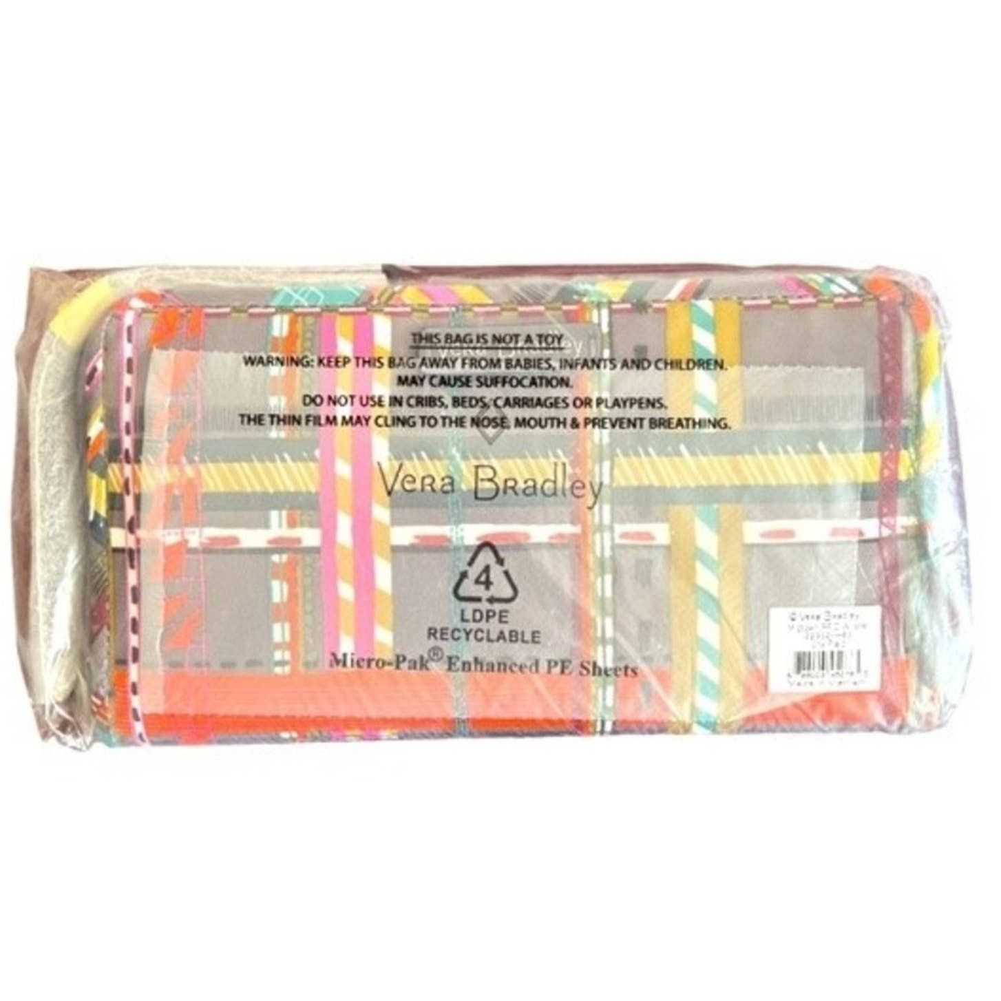 Vera Bradley Vera Bradley Plaid Twill RFID Wristlet, 7.5"x 4.0" Size ONE SIZE - 3 Thumbnail