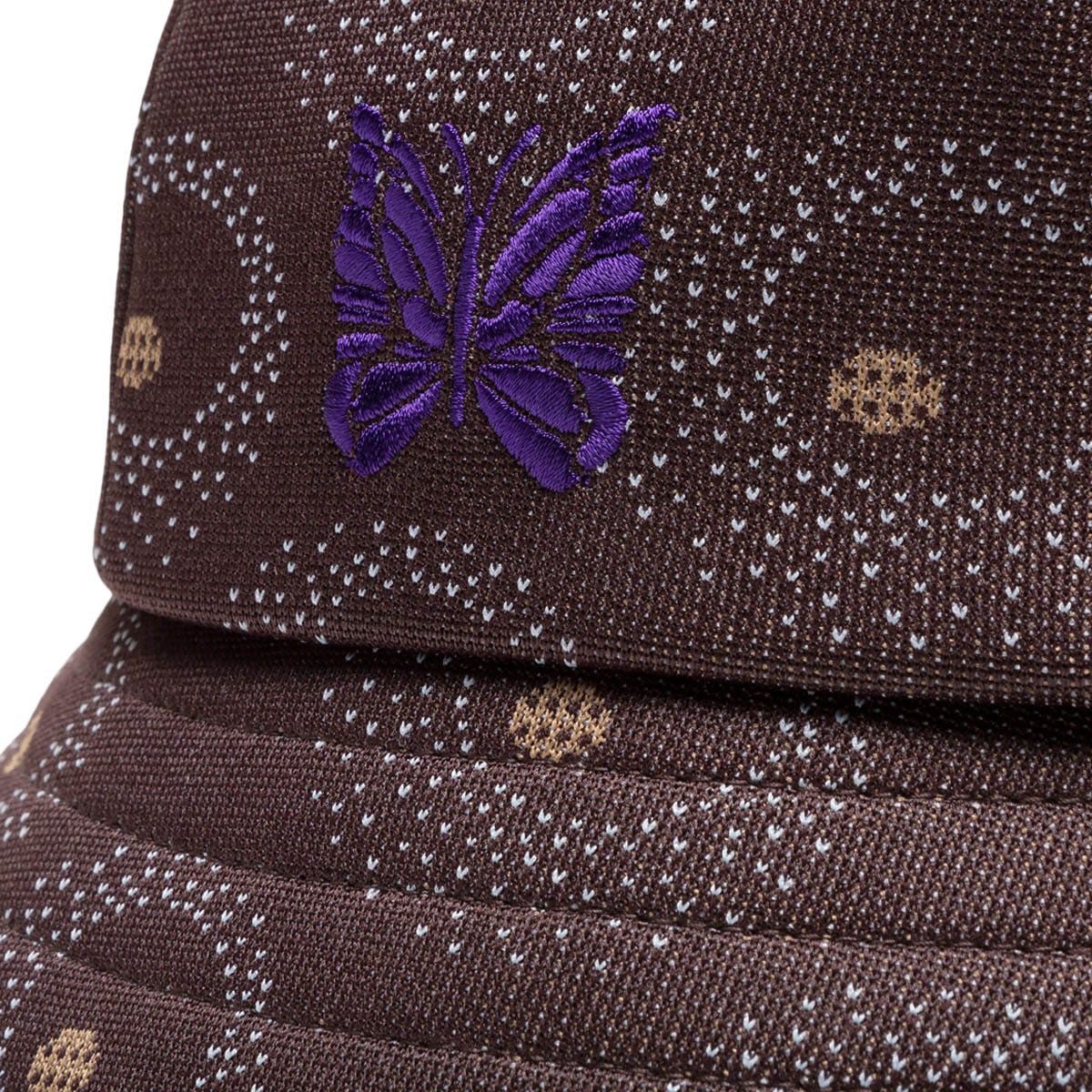 Needles !DS! SS23 Needles Bermuda Poly Jq. Brown Bucket Hat Size ONE SIZE - 6 Thumbnail