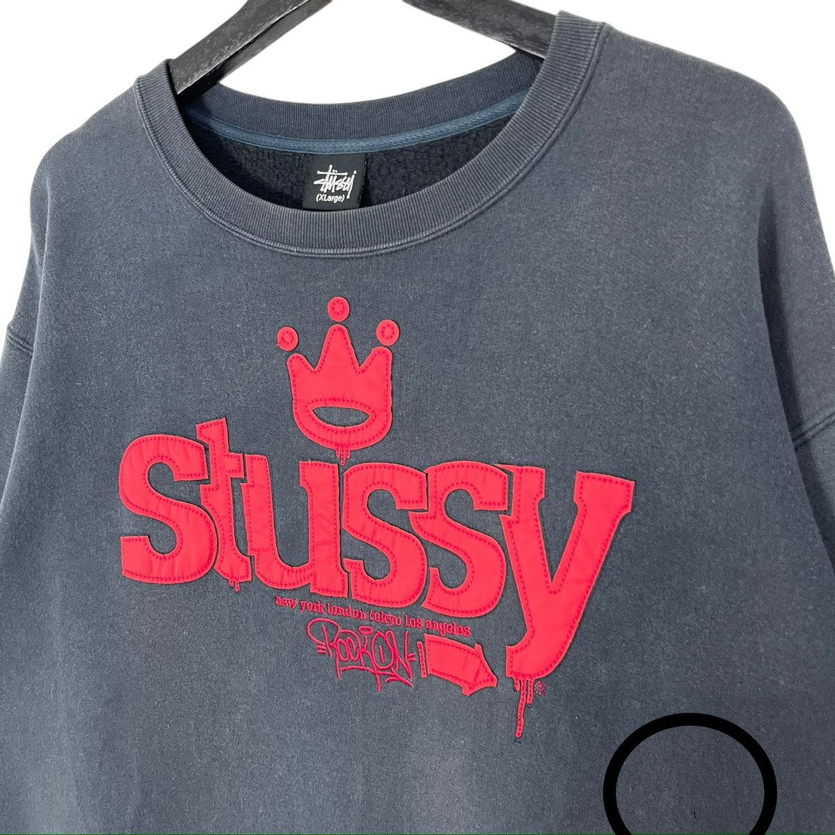 Stussy × Vintage Stussy Sweatshirt Size US XL / EU 56 / 4 - 4 Thumbnail