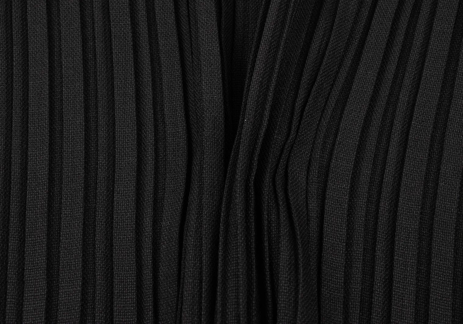Issey Miyake Pleated Stand Collar Vest in Black XL Size US XL / EU 56 / 4 - 10 Thumbnail