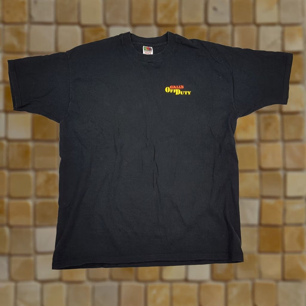 Fruit Of The Loom VINTAGE Nike Shirt Men 2XL Firefighter Parody Call Of Duty Y2K Retro Flame Graphic T Shirt Black Cotton Crew Neck Short Sleeve Fruit of the Loom Size US XXL / EU 58 / 5 - 1 Thumbnail