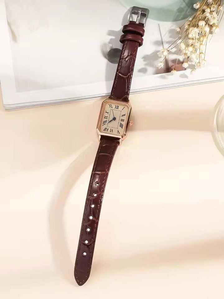 Leather Retro PU Leather Wrist Watch Size ONE SIZE - 1 Thumbnail