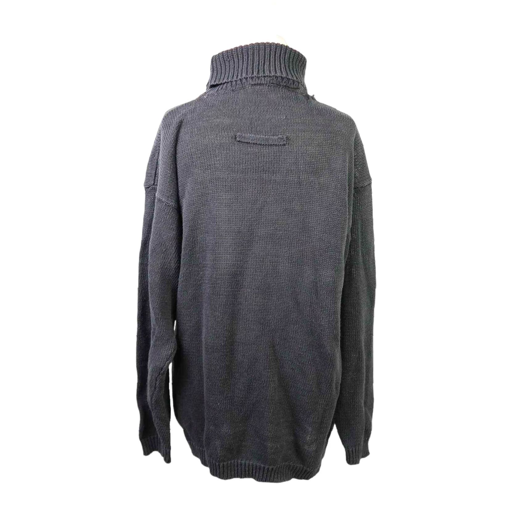 Cherokee VINTAGE Cherokee Black Argyle Knit Turtleneck Sweater L Women Size L / US 10 / IT 46 - 4 Thumbnail