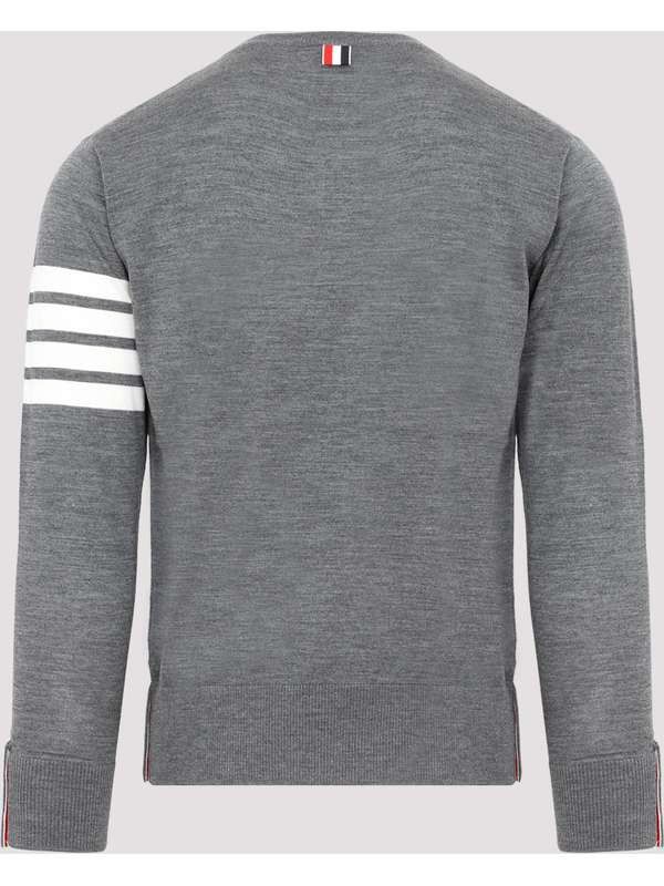 Thom Browne o1s22i1n1224 Crewneck Sweater in Grey Size US L / EU 52-54 / 3 - 3 Thumbnail