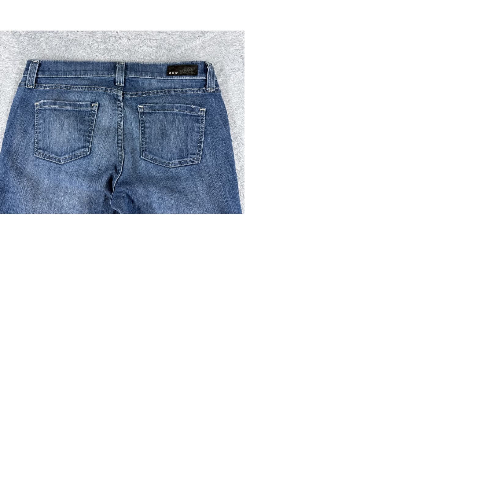 Rsq RSQ Jeans Women's Blue Denim 30x32 Regular Bootcut Slim Stretch Pockets 5-Pocket Designer American Modern Classic Filets N/A 13 Size 34" / US 12 / IT 48 - 10 Thumbnail