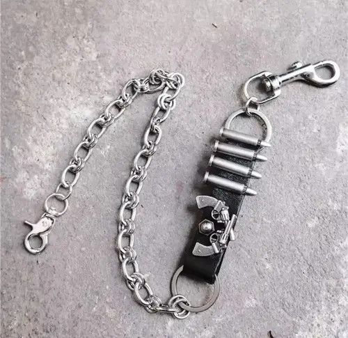 Jewelry Punk Bullet Belt Pants Chain Size ONE SIZE - 3 Thumbnail