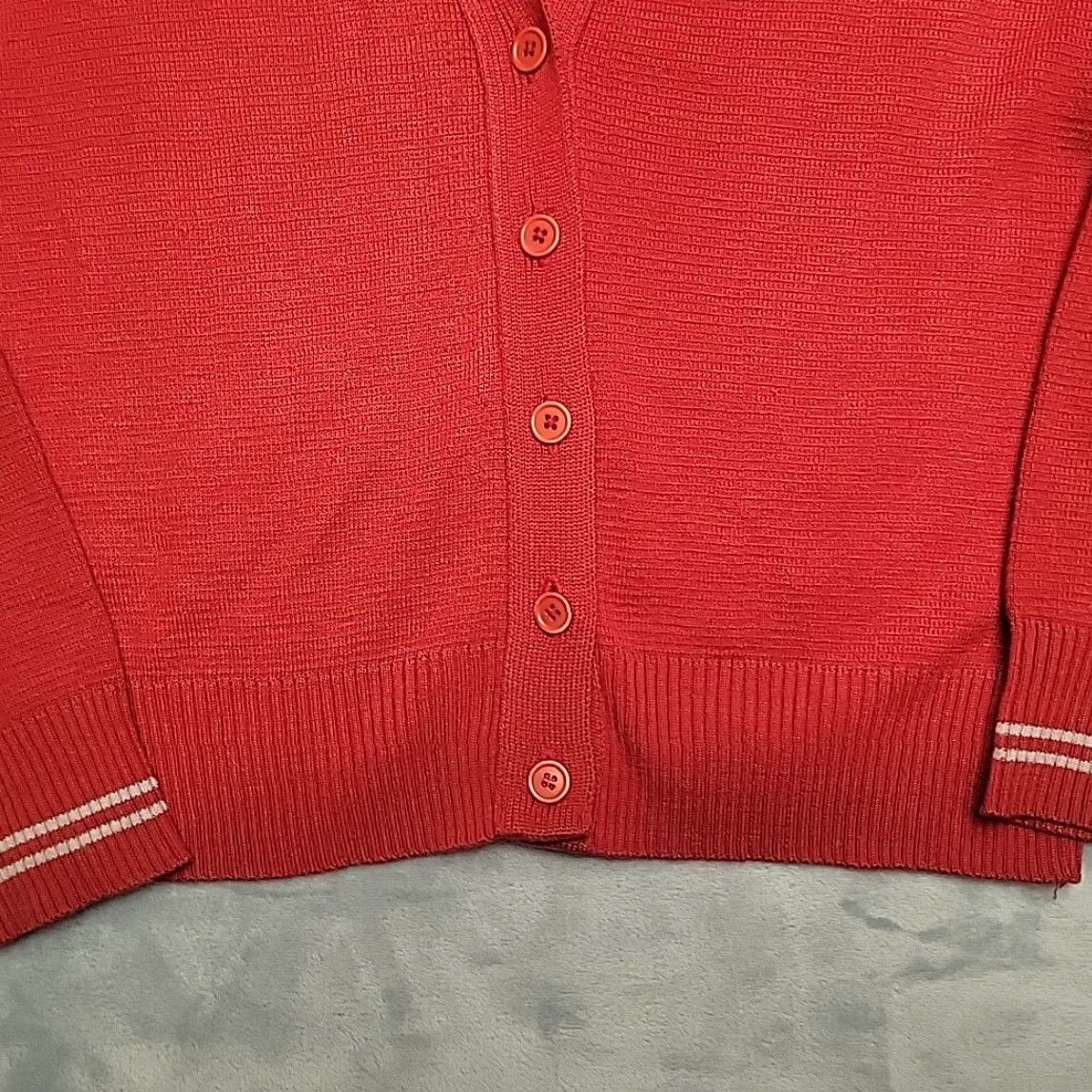 Vintage VTG American Airlines Cardigan Womens Small Red Knit V Neck Retro Stewardess Cardigan Women S Red Knit V Neck Retro Stewardess Size S / US 4 / IT 40 - 2 Thumbnail