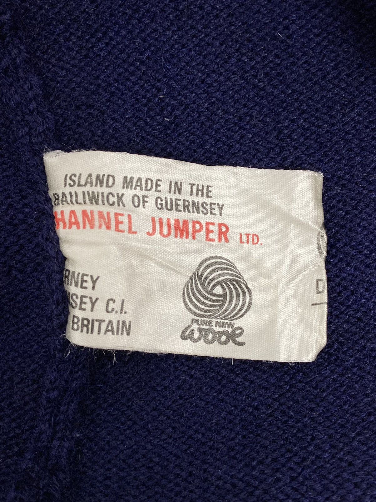 Vintage 70s 80s Vintage Wool Guernsey Channel Fisherman Sweater Size US S / EU 44-46 / 1 - 10 Thumbnail