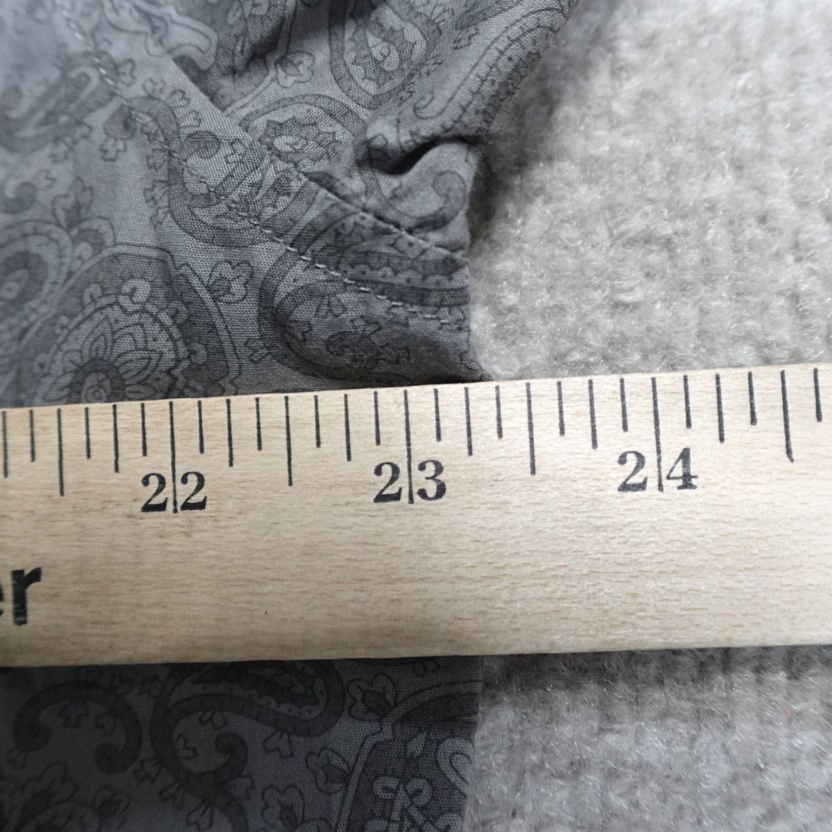 John Varvatos VINTAGE John Varvatos Shirt Gray Paisley Print All Over Cotton Long Sleeve (if vintage) Size US L / EU 52-54 / 3 - 8 Thumbnail