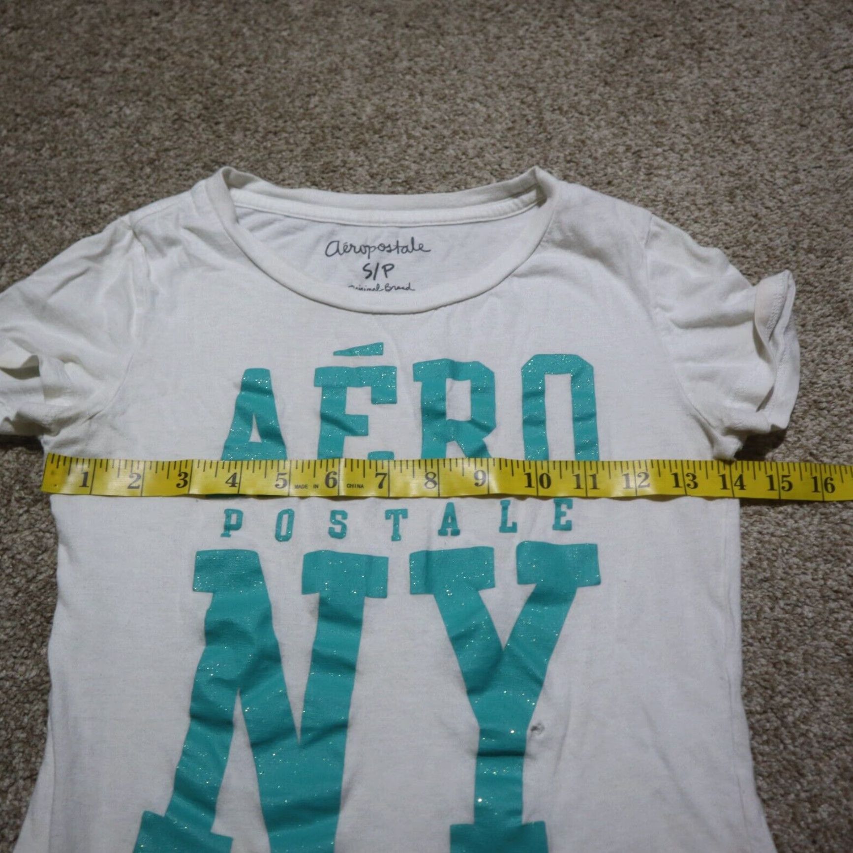 Vintage Aeropostale White Crew Neck Tee Shirt Women's Small Size S / US 4 / IT 40 - 5 Thumbnail