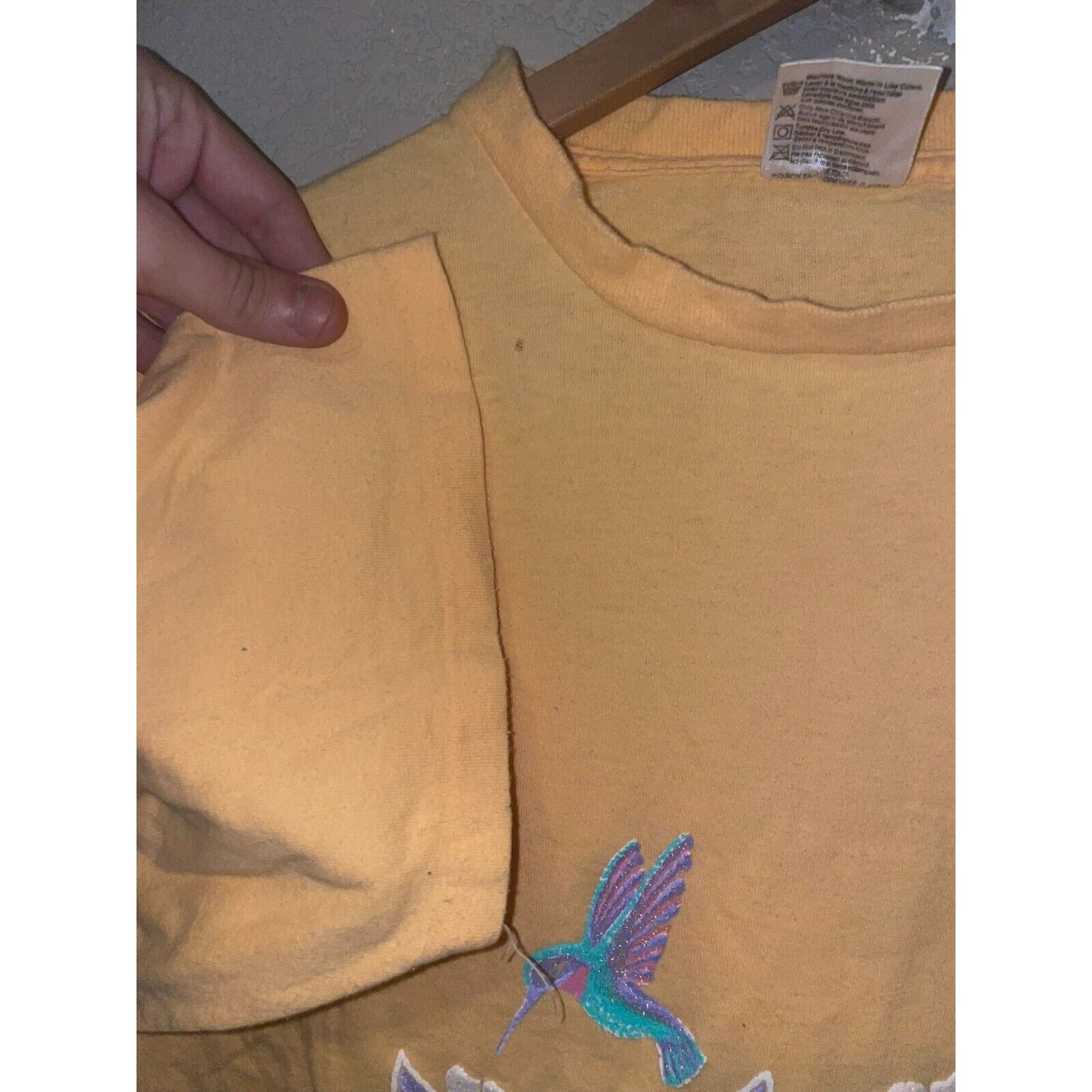 Vintage Vintage Test Print Shirt 90s Utah Wyoming Yellow Tee VTG L Size US L / EU 52-54 / 3 - 6 Thumbnail