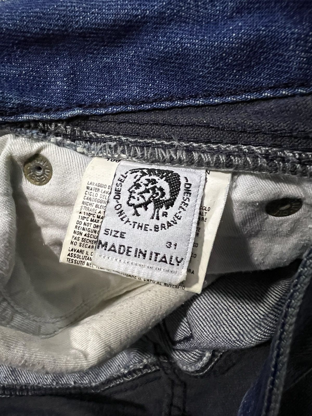 Diesel × If Six Was Nine × Le Grande Bleu (L.G.B.) 💥Baggy💥Diesel Industry Mud Wash Distress Jeans Size US 31 - 18 Thumbnail
