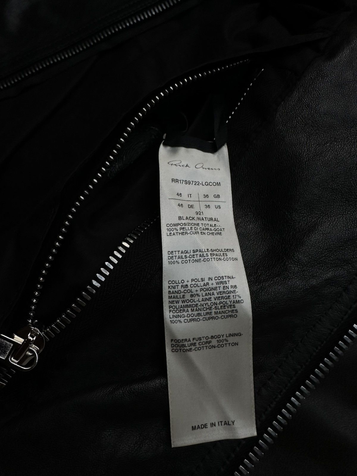 Rick Owens Rick Owens Walrus Bomber Leather Jacket Size US S / EU 44-46 / 1 - 6 Thumbnail