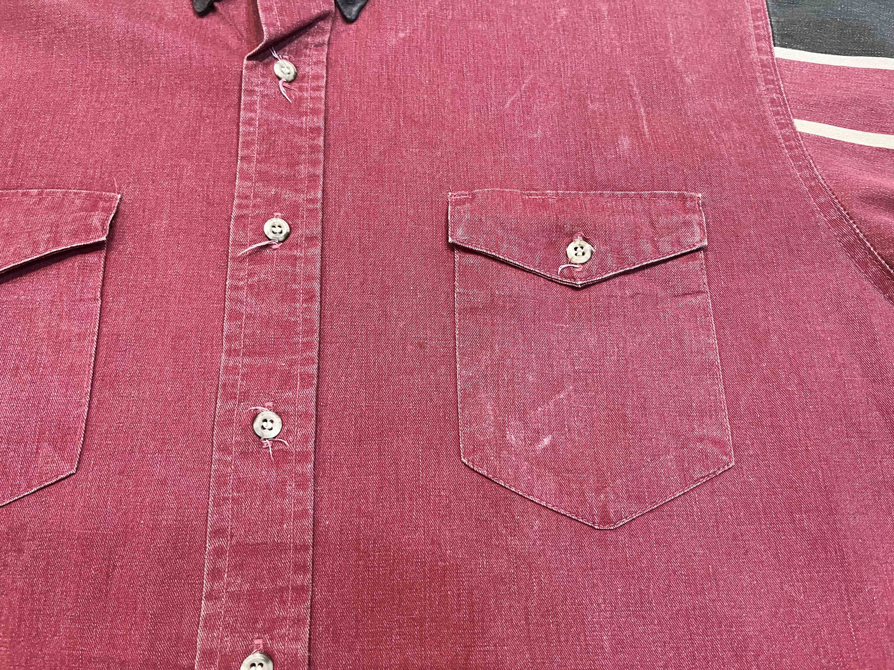 Vintage × Wrangler Vintage Wrangler Brushpopper Western Cowboy Striped Shirt Size US XL / EU 56 / 4 - 2 Thumbnail