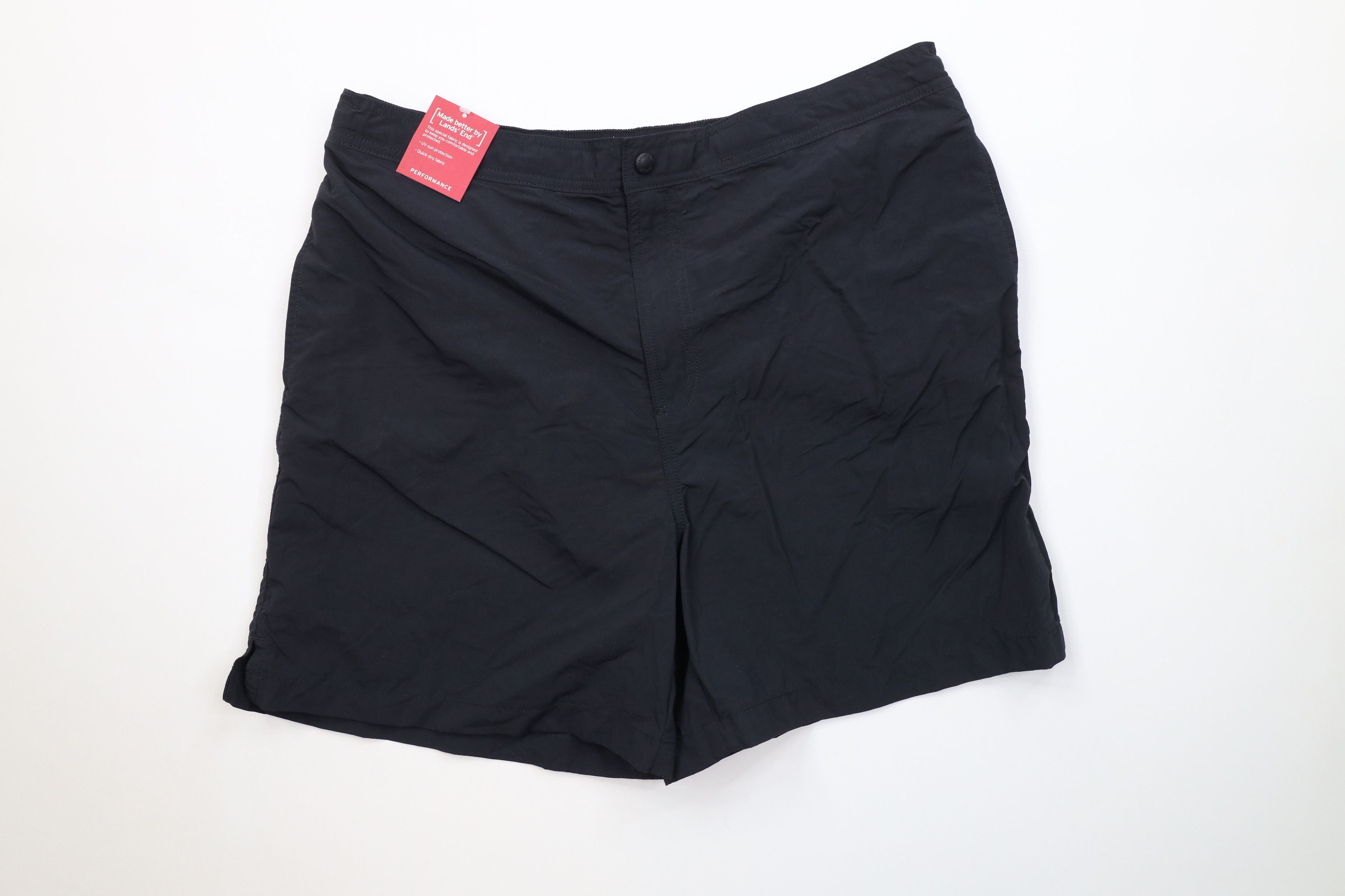 Lands' End Deadstock Vintage Y2K Lands End Lined Shorts Trekking Black Size US 34 / EU 50 - 1 Thumbnail