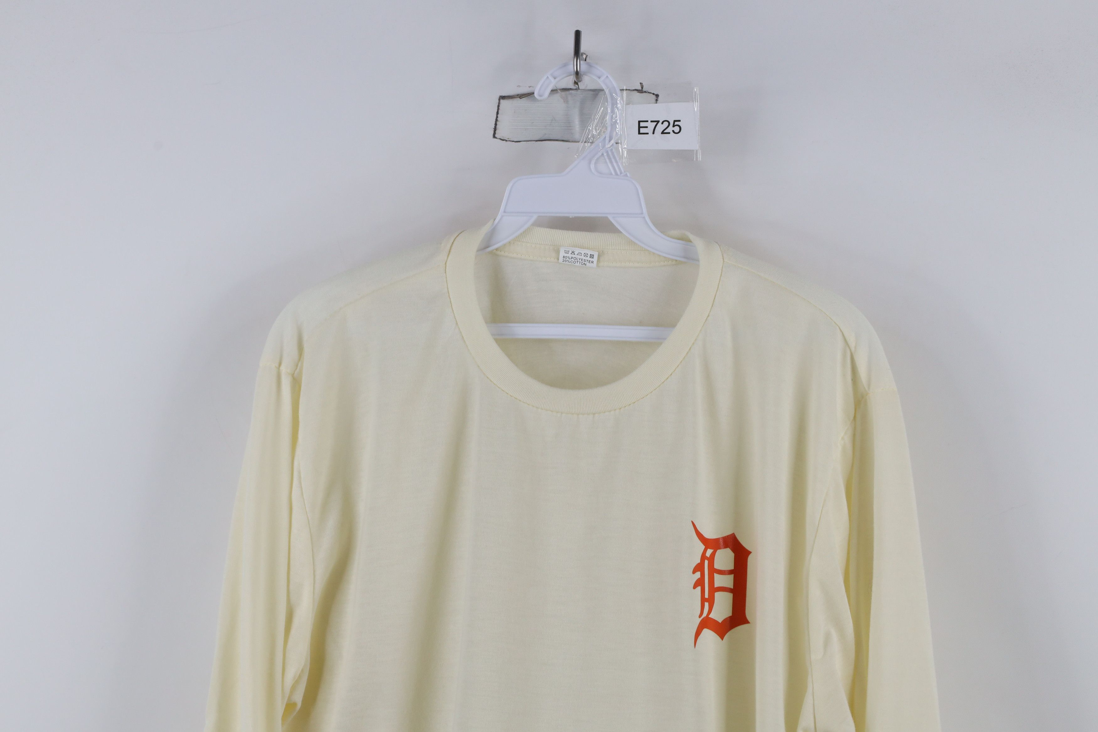 Vintage Vintage Y2K Tigers Baseball Long Sleeve T-Shirt Cream Size US XL / EU 56 / 4 - 2 Thumbnail