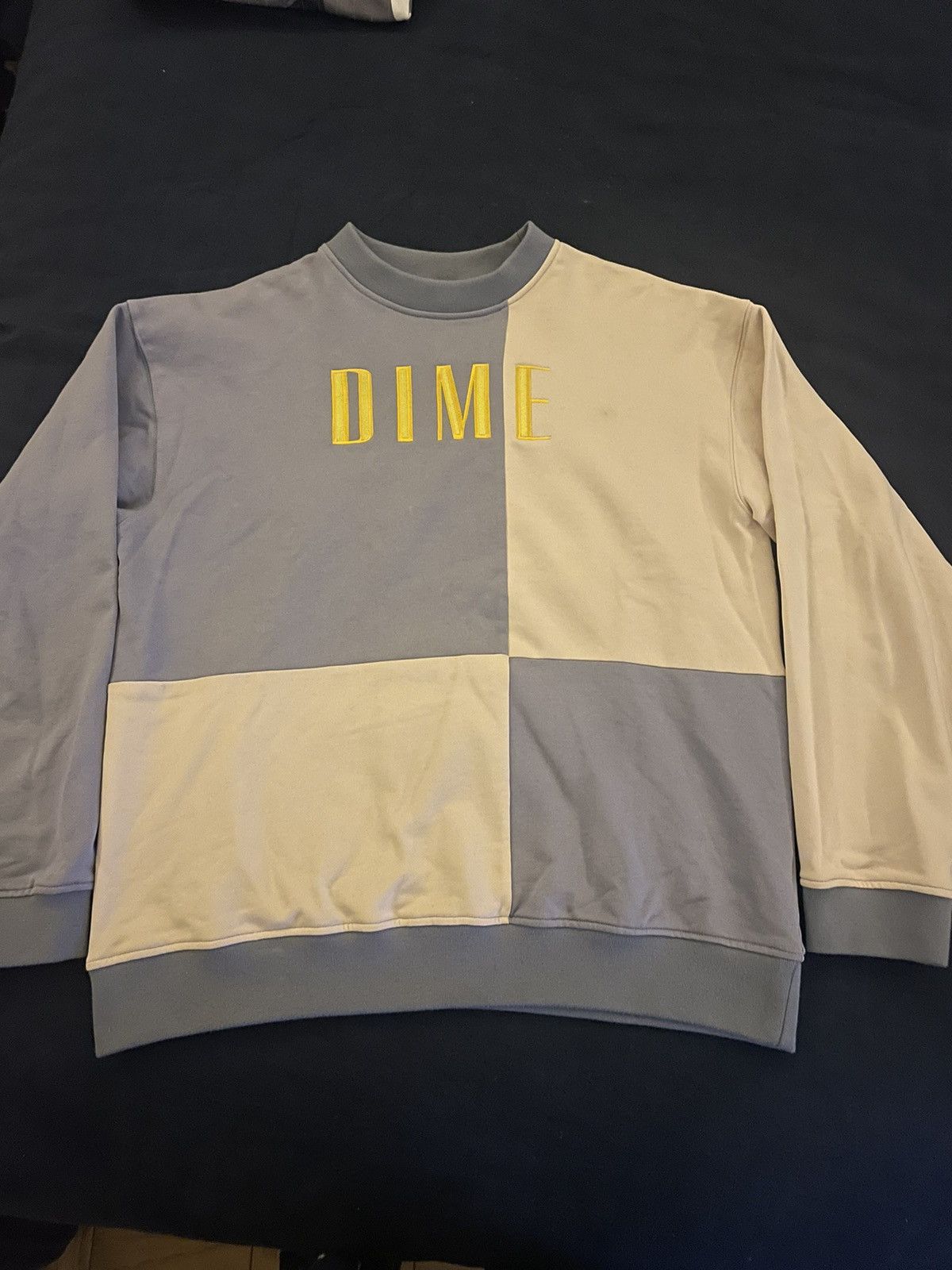 image of Dime Split Crewneck in Blue, Men's (Size XL)