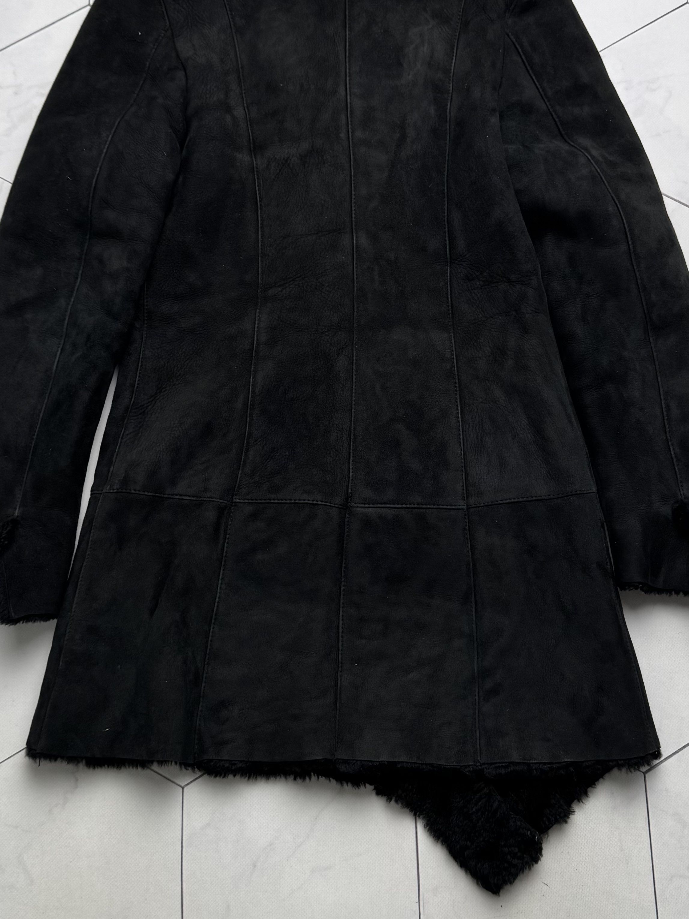 Vintage Vintage Real Sheepskin Asymmetry Coat (B550) Size S / US 4 / IT 40 - 18 Thumbnail