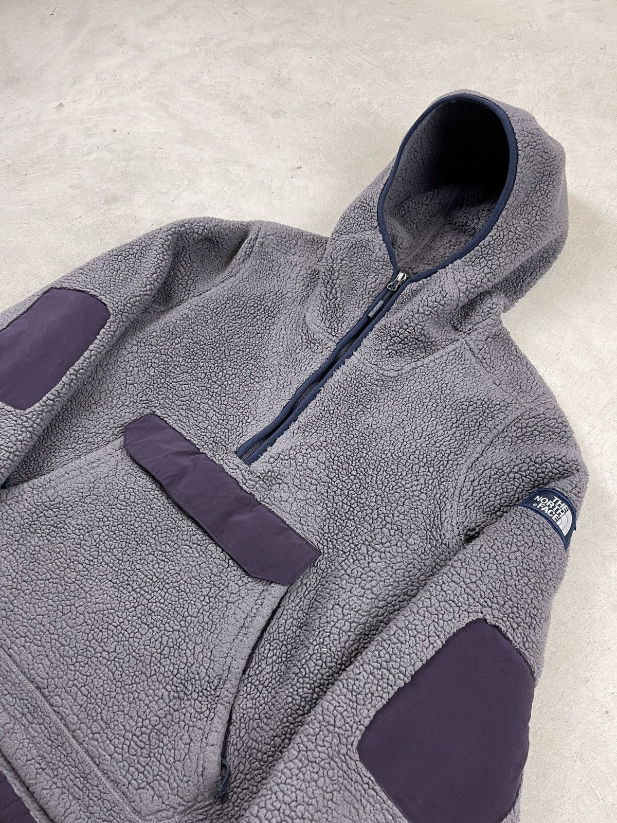 The North Face × Vintage The North Face Purple Deep Fleece Womens Size L / US 10 / IT 46 - 2 Thumbnail