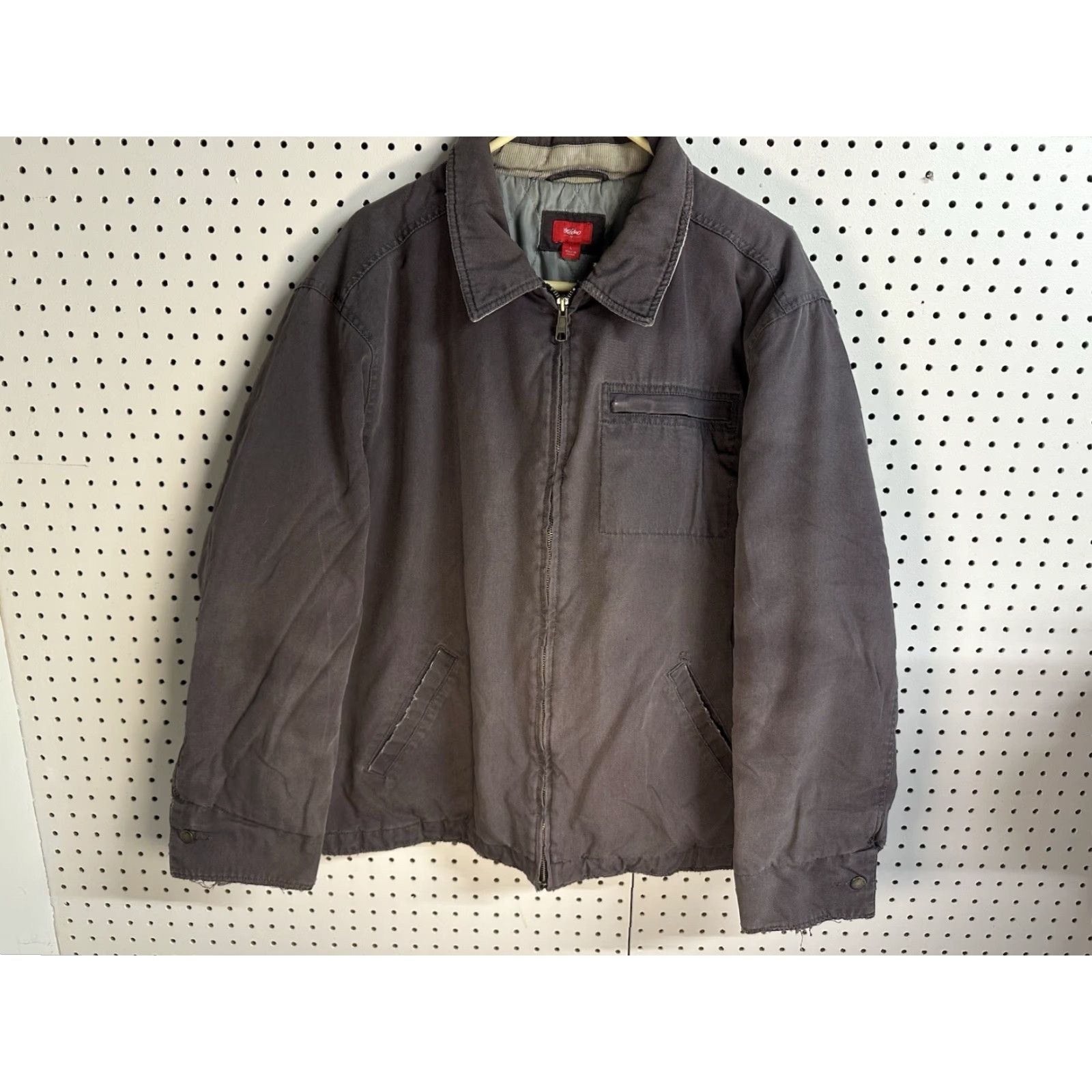 Mossimo VINTAGE Mossimo Jacket Mens LARGE Brown Quilted Lined Distressed Chore Barn Coat Size US L / EU 52-54 / 3 - 2 Thumbnail