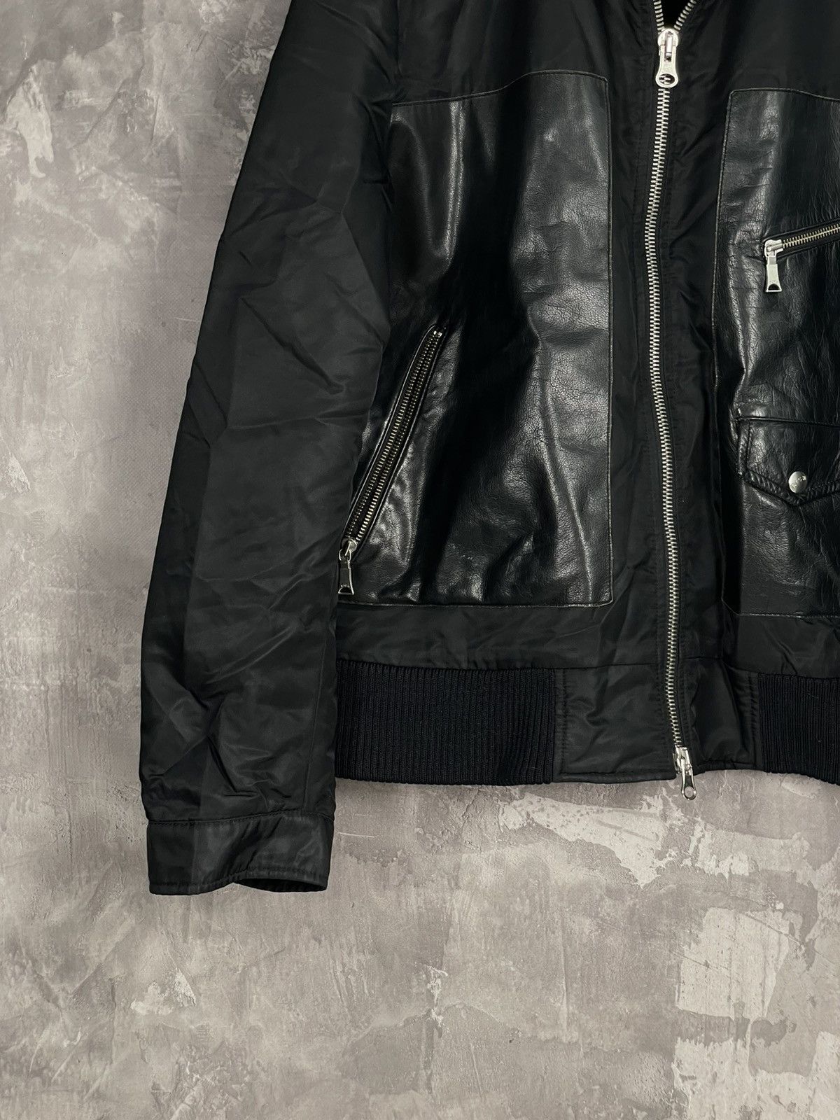 John Richmond Vintage Y2K Avant Garde Leather John Richmond Jacket Size US L / EU 52-54 / 3 - 5 Thumbnail