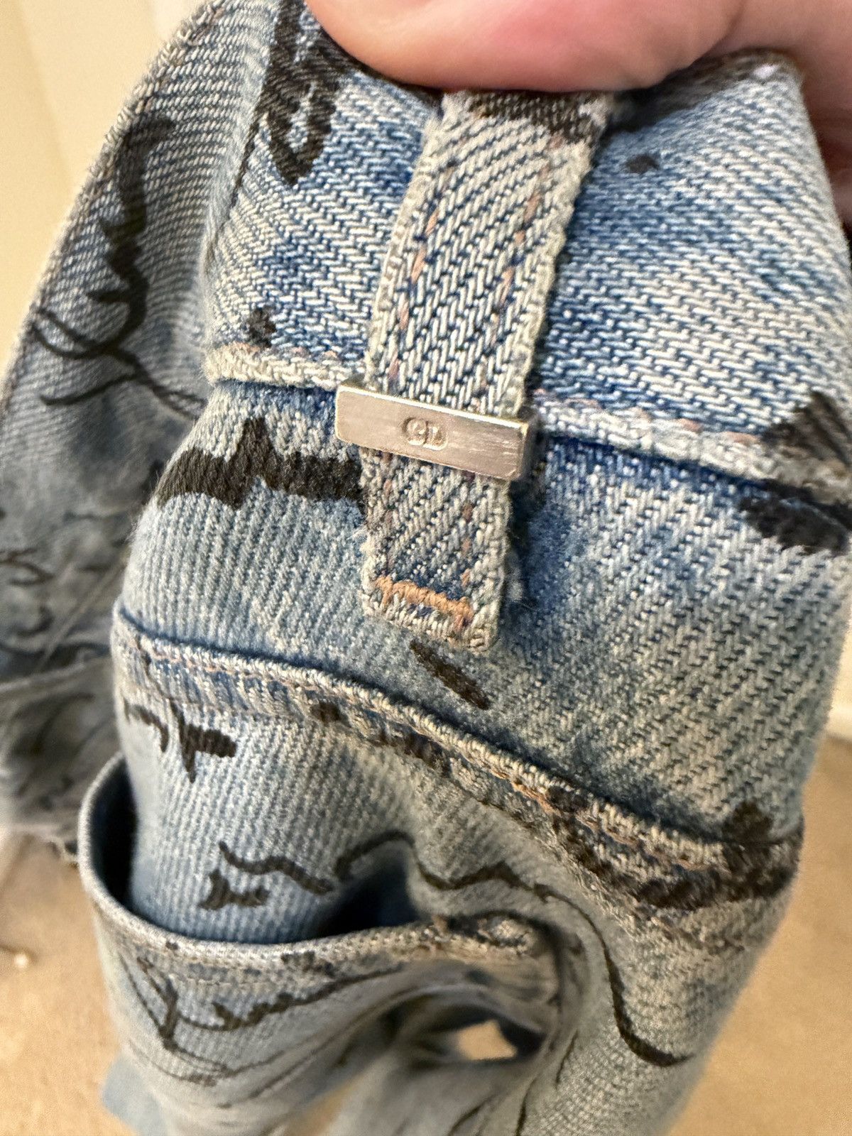 Dior Dior Homme SS15 Runway Handwritten Script Denim Size US 32 / EU 48 - 6 Thumbnail