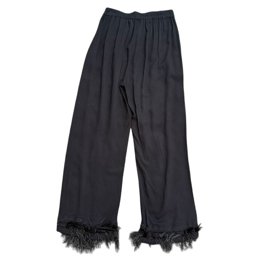 Sleeper Sleeper Party Pajama Pant With Feathers in Black, Size XS Size 25" / US 0 / IT 36 - 5 Thumbnail