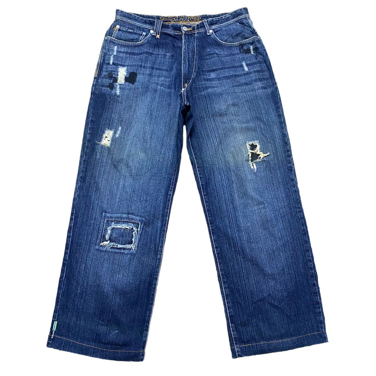 Enyce Vintage Enyce Denim Patchwork Baggy Pants Size US 36 / EU 52 - 1 Thumbnail