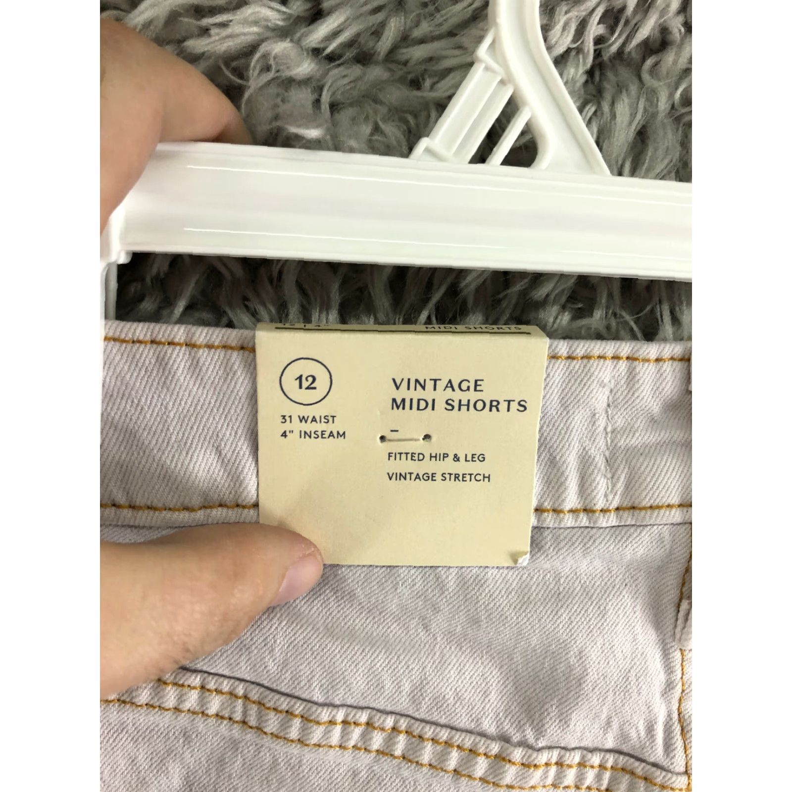 Vintage Universal Thread Vintage Midi Shorts Womens Size 12 White Denim Jean Shorts Size 34" / US 12 / IT 48 - 5 Thumbnail