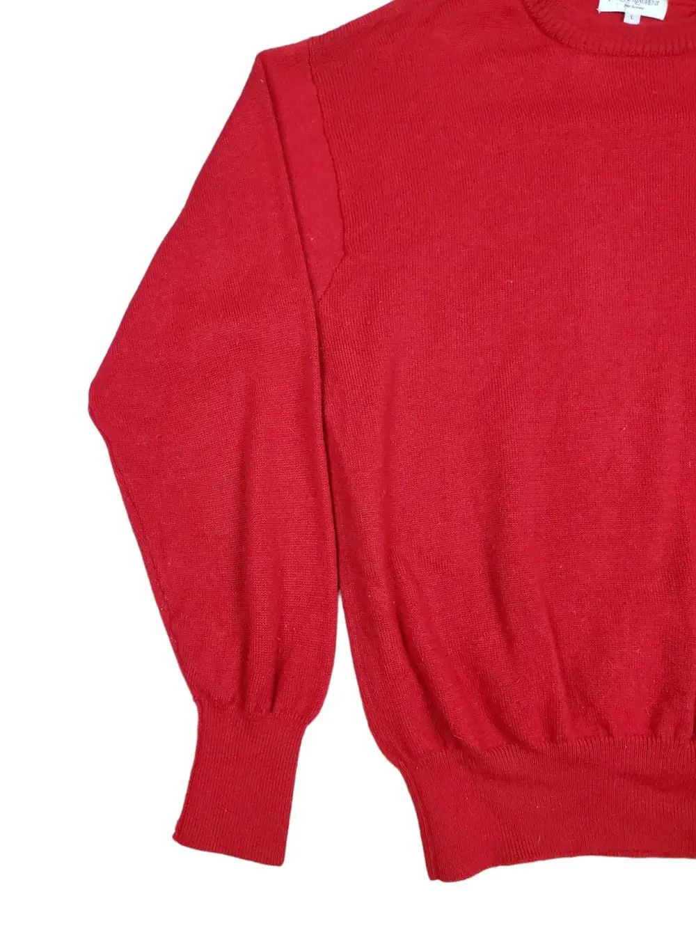 Vintage × Yves Saint Laurent Yves Saint Laurent Red Knitwear Size US L / EU 52-54 / 3 - 6 Thumbnail