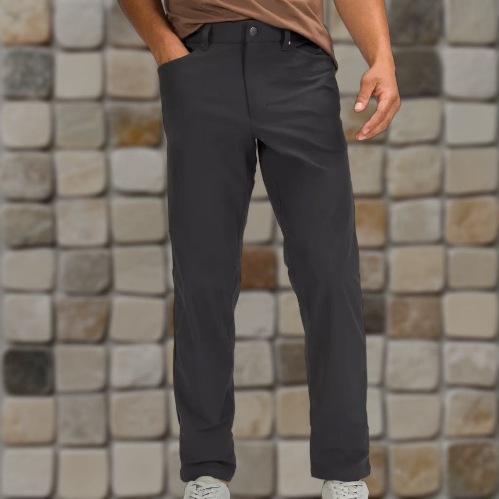 Lululemon Lululemon Men's ABC Pants Obsidian 32x28 Classic Flat Front Polyester Blend Chino Pants Size US 32 / EU 48 - 1 Thumbnail