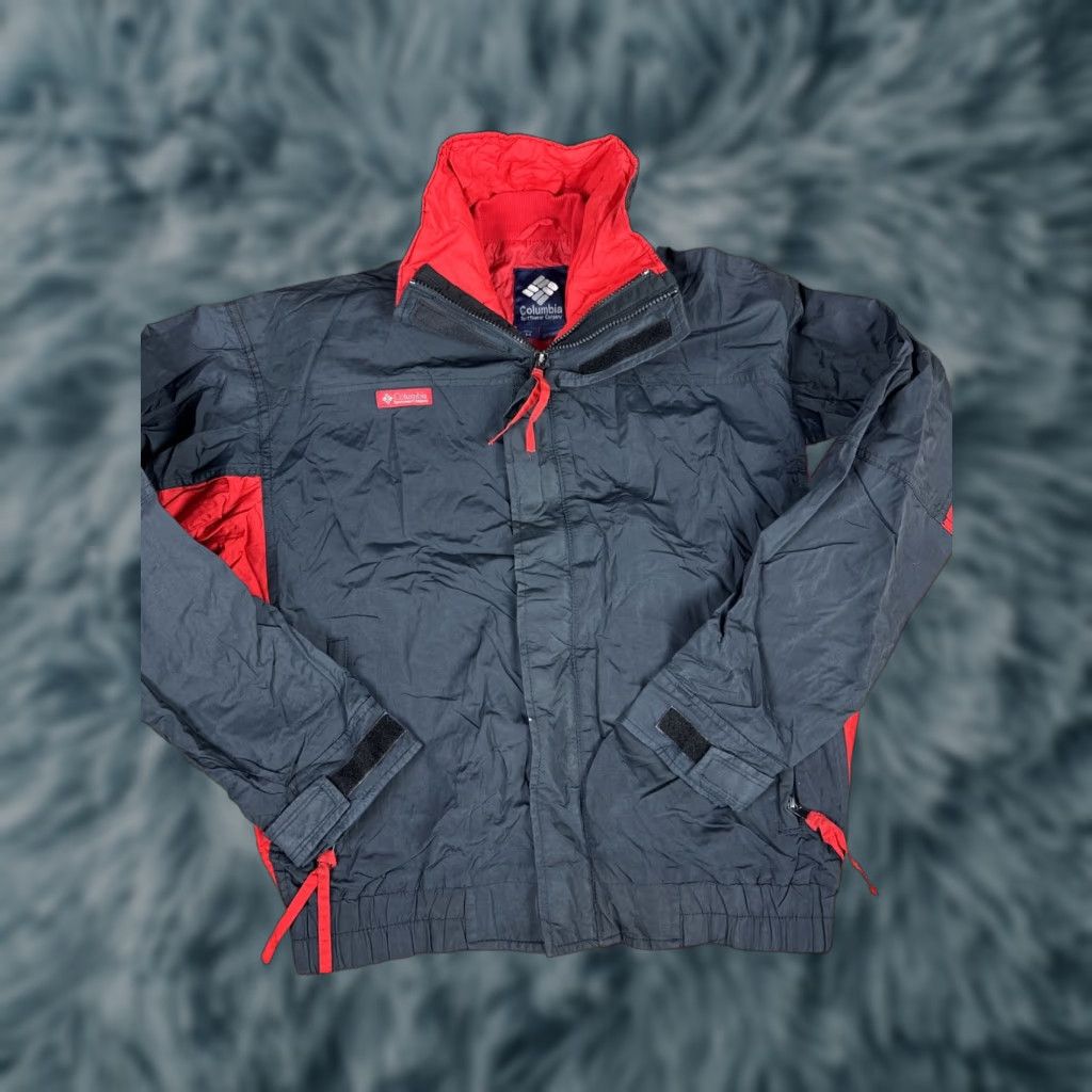 Vintage VINTAGE Columbia Sportswear Windbreaker Jacket Sz M Navy Blue Red Mens M Blue Windbreaker Size US M / EU 48-50 / 2 - 1 Thumbnail
