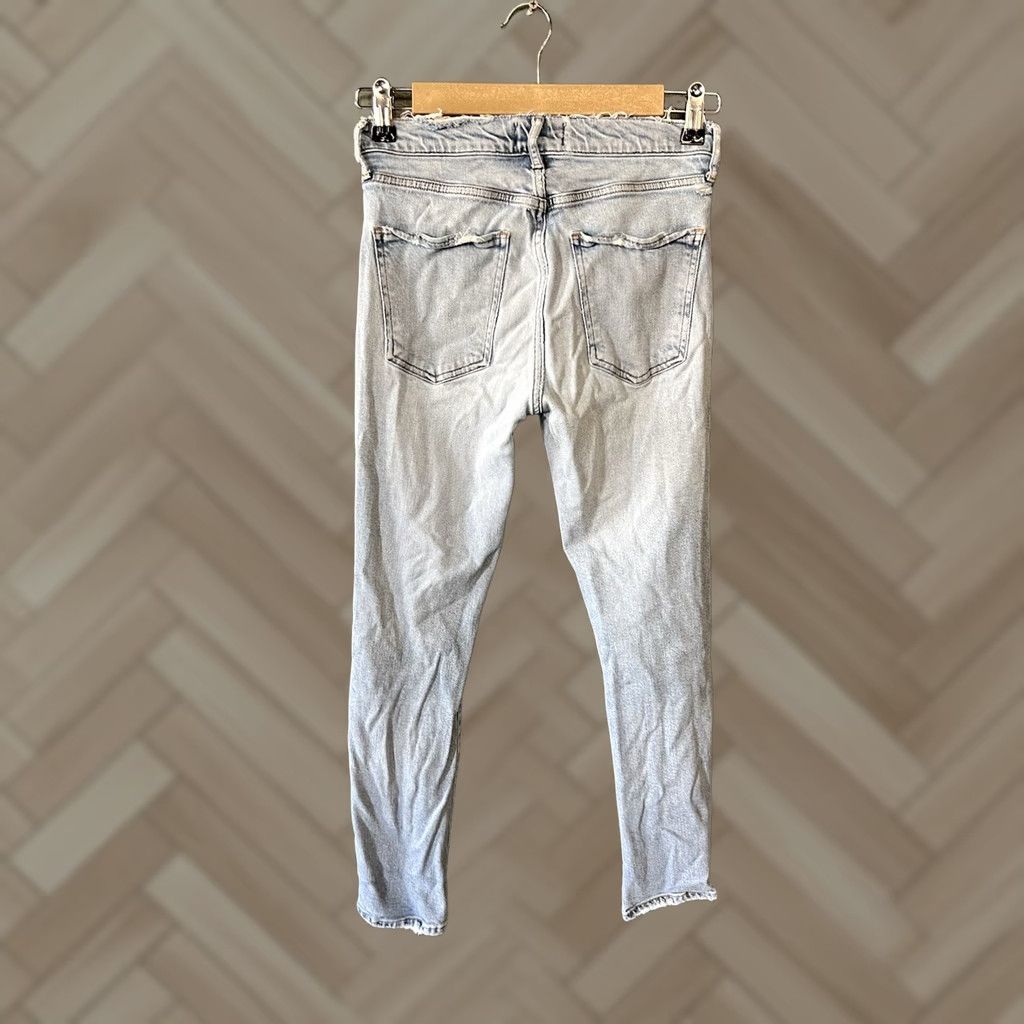Agolde VINTAGE none AGOLDE Jeans Toni Mid-Rise Straight Women 25 Blue 5-Pocket Denim Slim Distressed Jeans Size 42" / US 20 - 1 Thumbnail