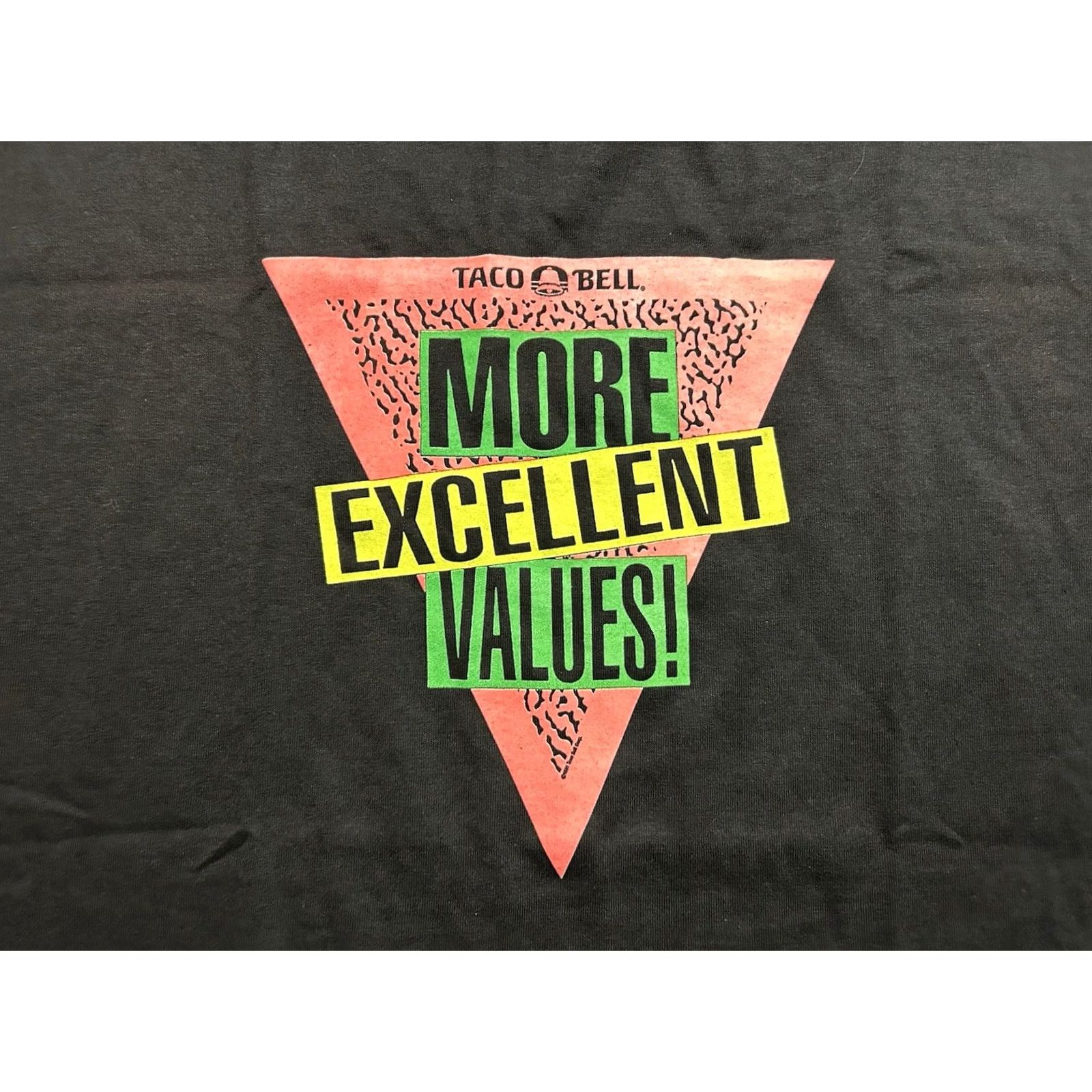 Vintage VINTAGE Screen Stars Taco Bell More Excellent Values! T-Shirt XL Men Black Short Sleeve Logo Stitch 90s Funny Retro Size US XL / EU 56 / 4 - 3 Thumbnail