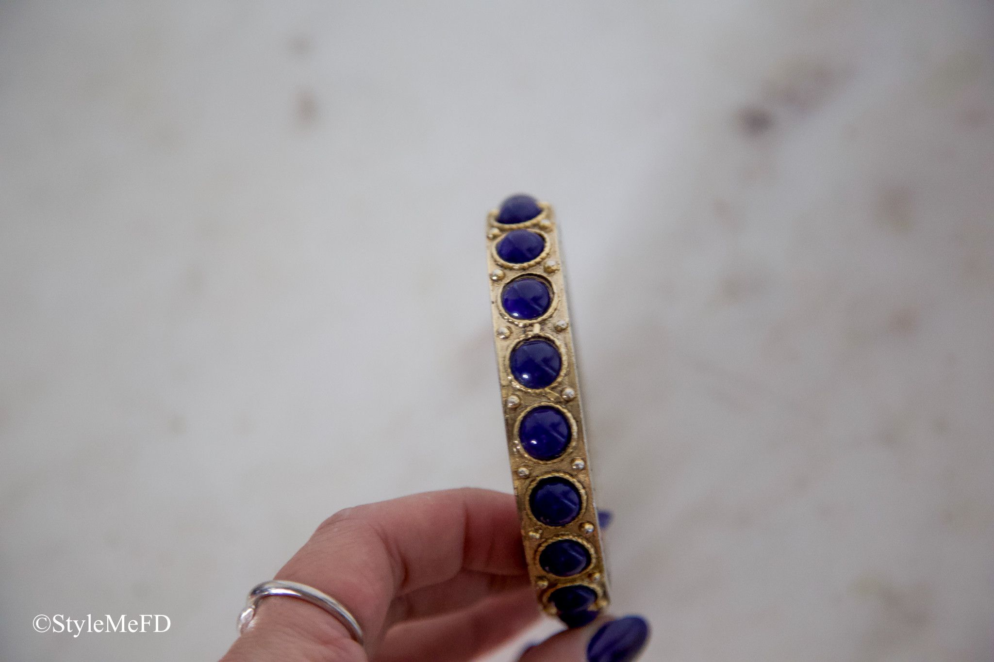 House of Harlow House of Harlow 1960 Cabochon Side Studded Bangle Size ONE SIZE - 2 Thumbnail