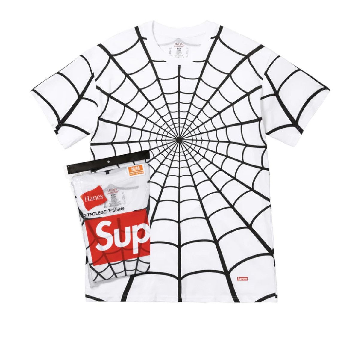 Supreme Supreme Hanes Spider-Man Tagless Tees - Medium Size ONE SIZE - 5 Thumbnail