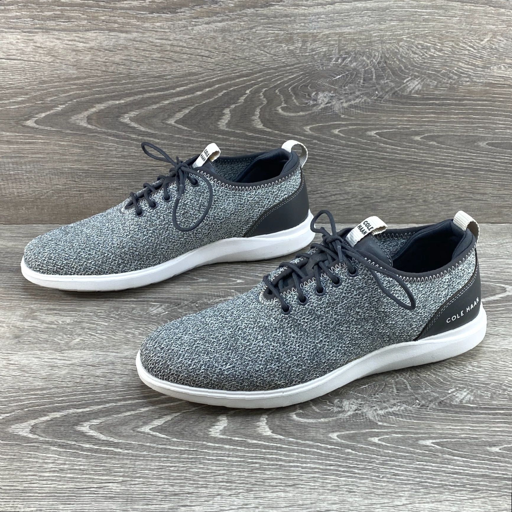 Cole Haan Men Cole Haan GrandPlus Essex Distance Knit Oxford Nimbus Cloud Gray C30821 8.5 Size US 9 / EU 42 - 5 Thumbnail