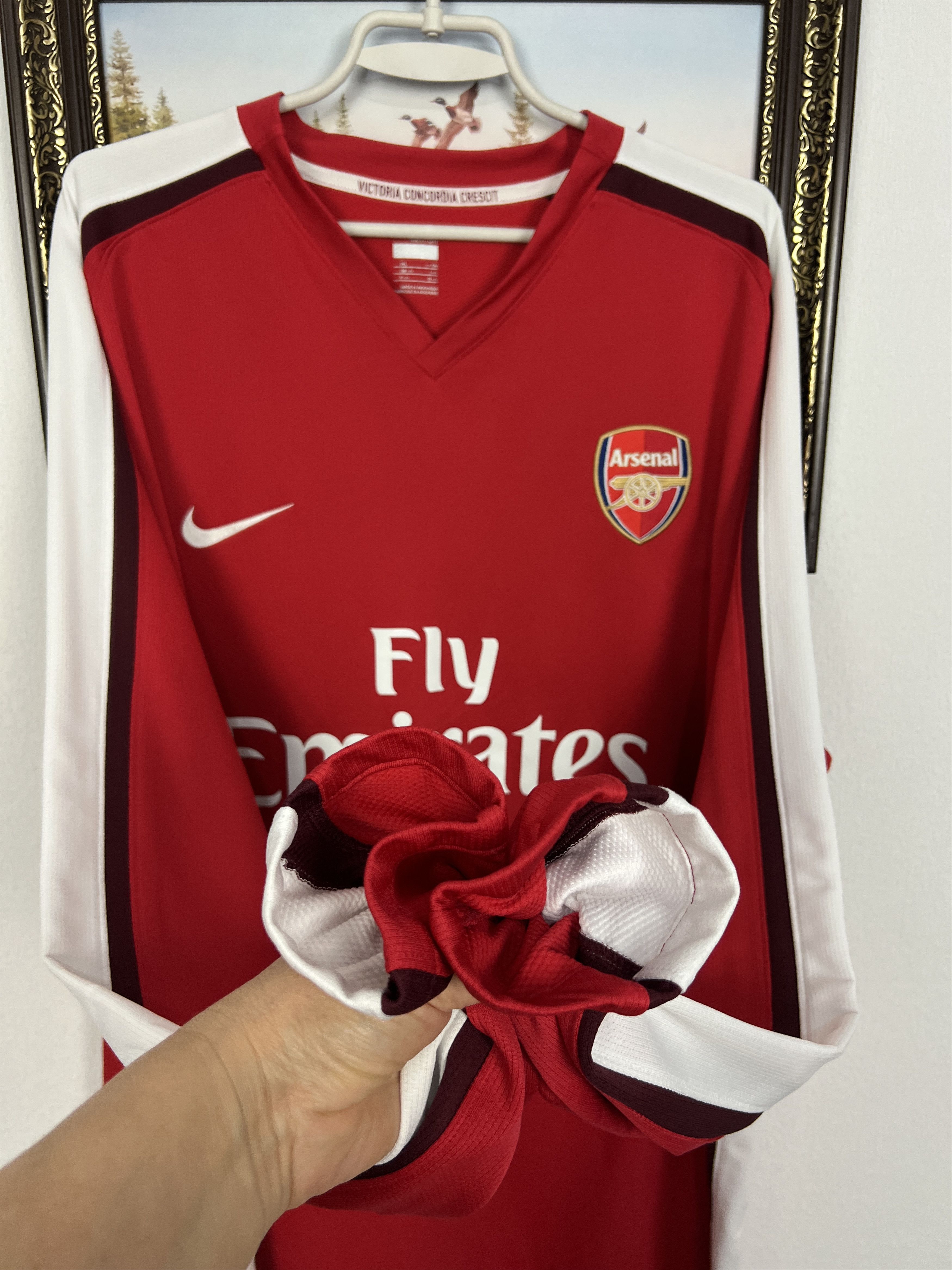 Nike Arsenal football shirt Soccer Jersey Trikot Long Sleeve 3XL Size US XXL / EU 58 / 5 - 7 Thumbnail