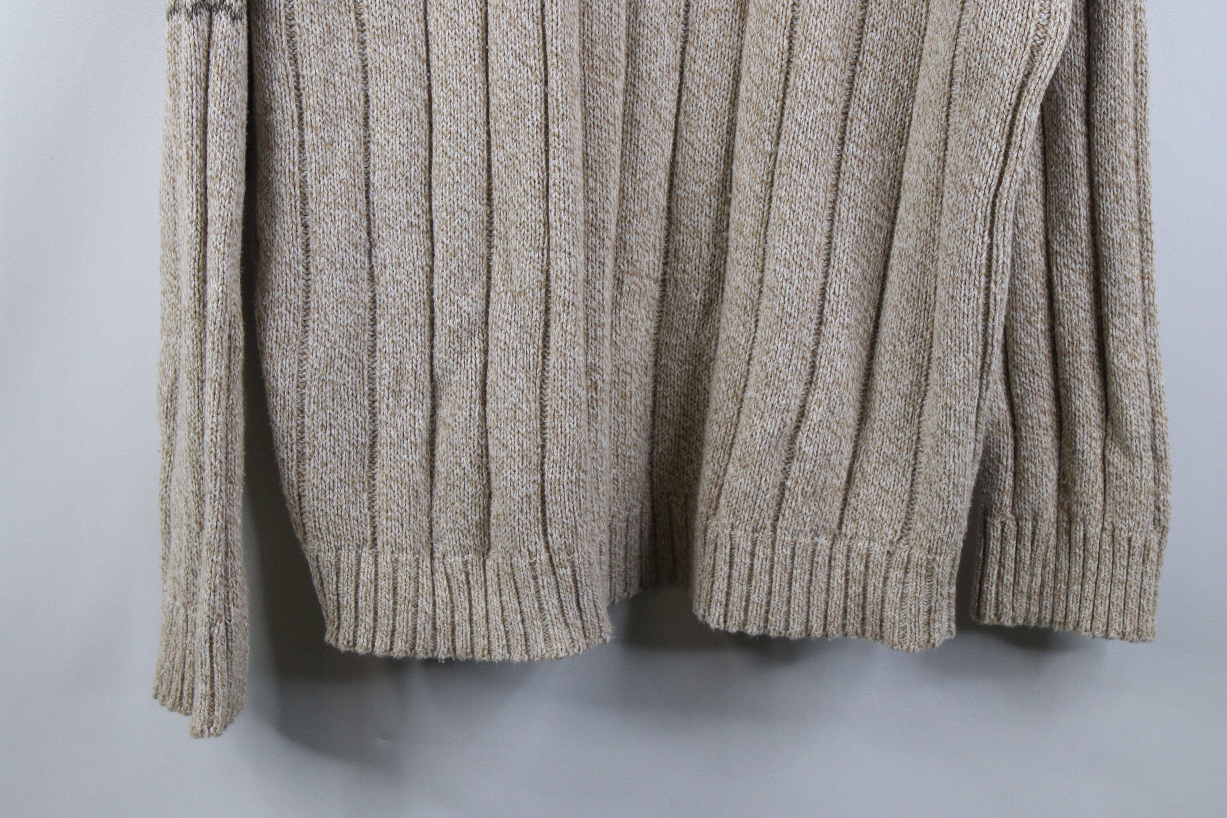 Vintage Vintage 90s Streetwear Tone Chunky Ribbed Knit Sweater USA Size US XL / EU 56 / 4 - 3 Thumbnail