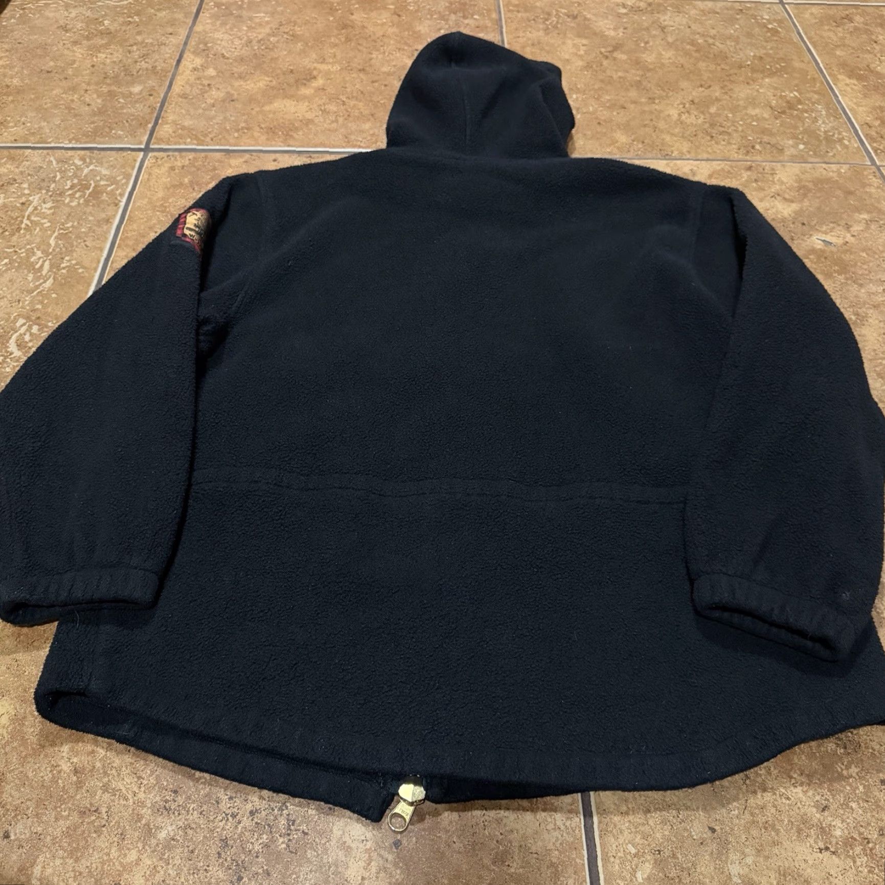 Vintage VINTAGE Woolrich Fleece Jacket Hooded Mens XL Black Full Zip Made in USA Shirt Jacket Mens XL Black Woolrich Fleece Full Zip USA Vintage Size US XL / EU 56 / 4 - 3 Thumbnail