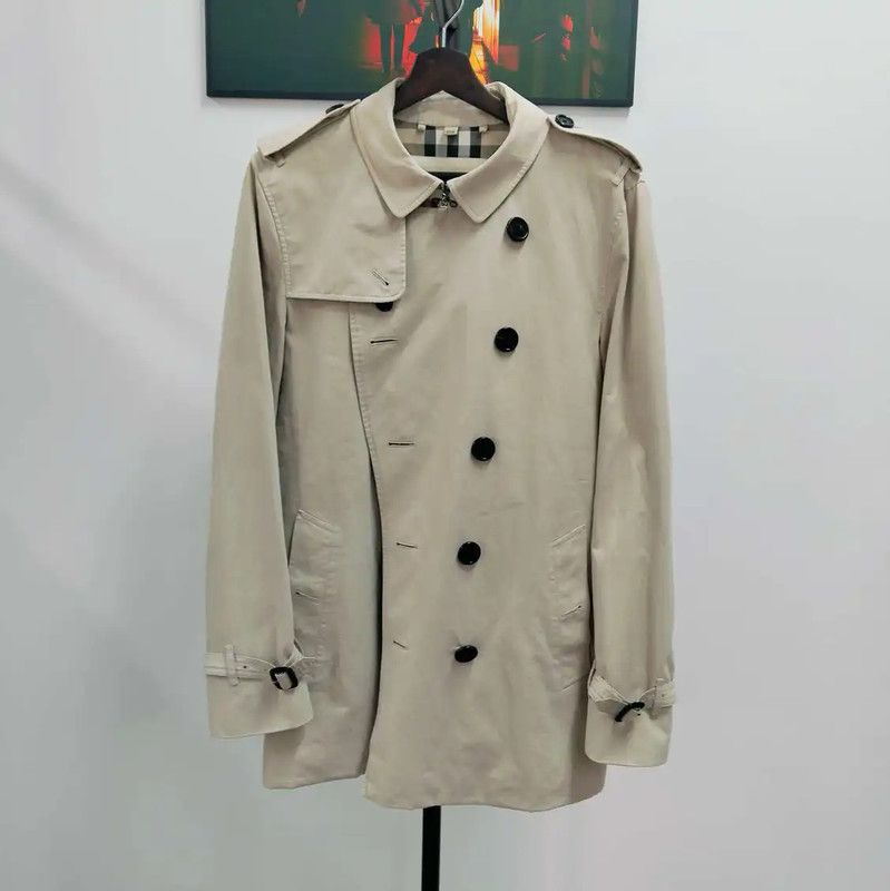 Burberry Burberry Khaki Long Trench Coat for Women Size L / US 10 / IT 46 - 1 Thumbnail