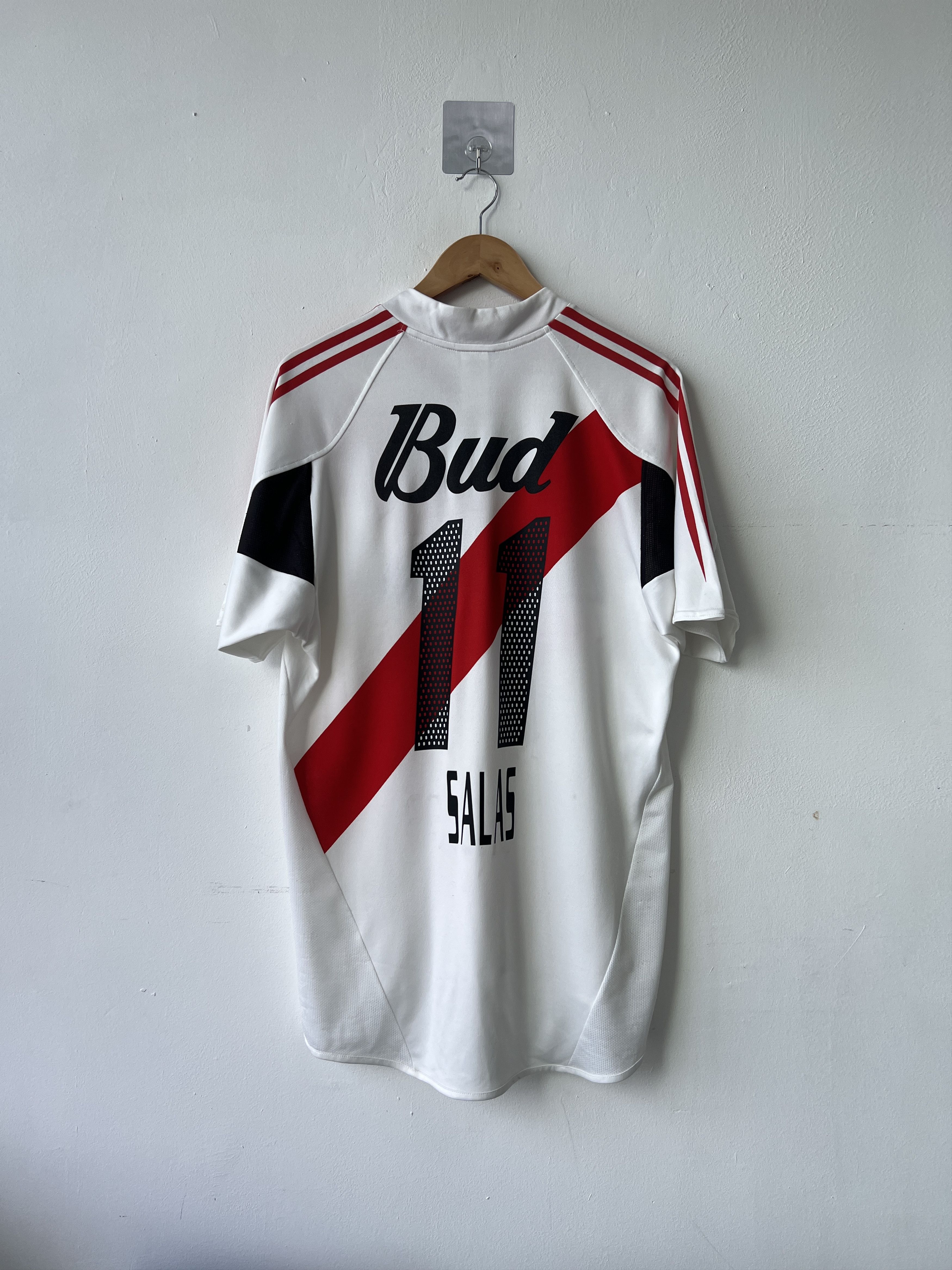 Adidas (M fits L) River Plate 2004-05 Home Kit Salas #11 Size US M / EU 48-50 / 2 - 1 Thumbnail