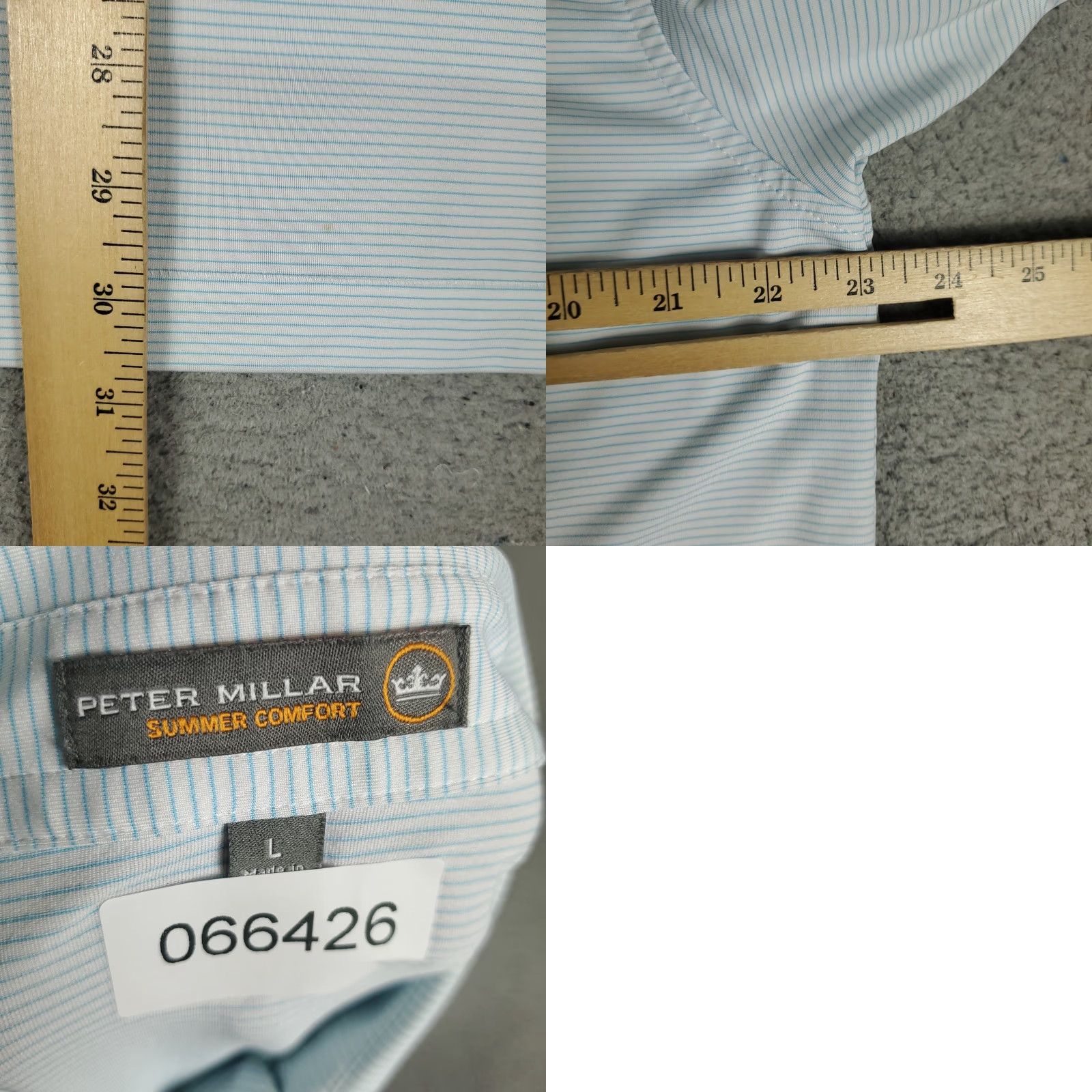 Peter Millar Peter Millar Polo Shirt Mens Large Blue Summer Comfort Short Sleeve Shirt Polo Men's Blue Summer Comfort Clothing Size US L / EU 52-54 / 3 - 8 Thumbnail