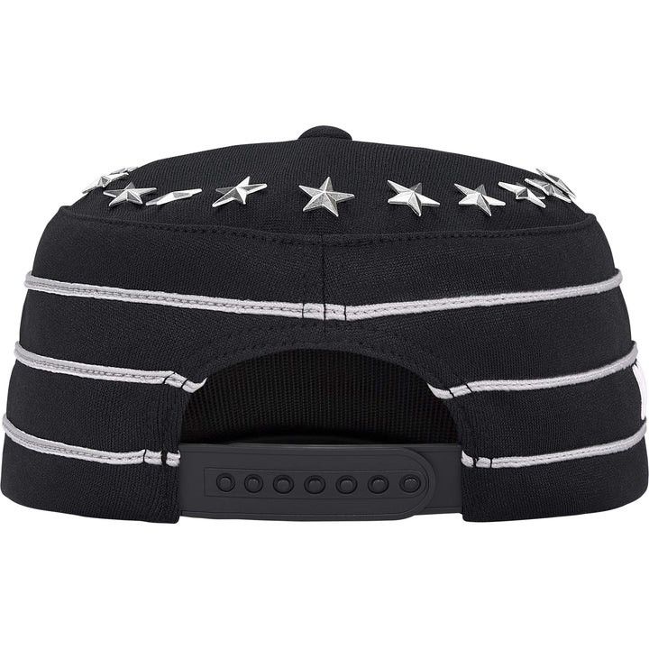 supreme Stars Studded Pillbox Hat Black